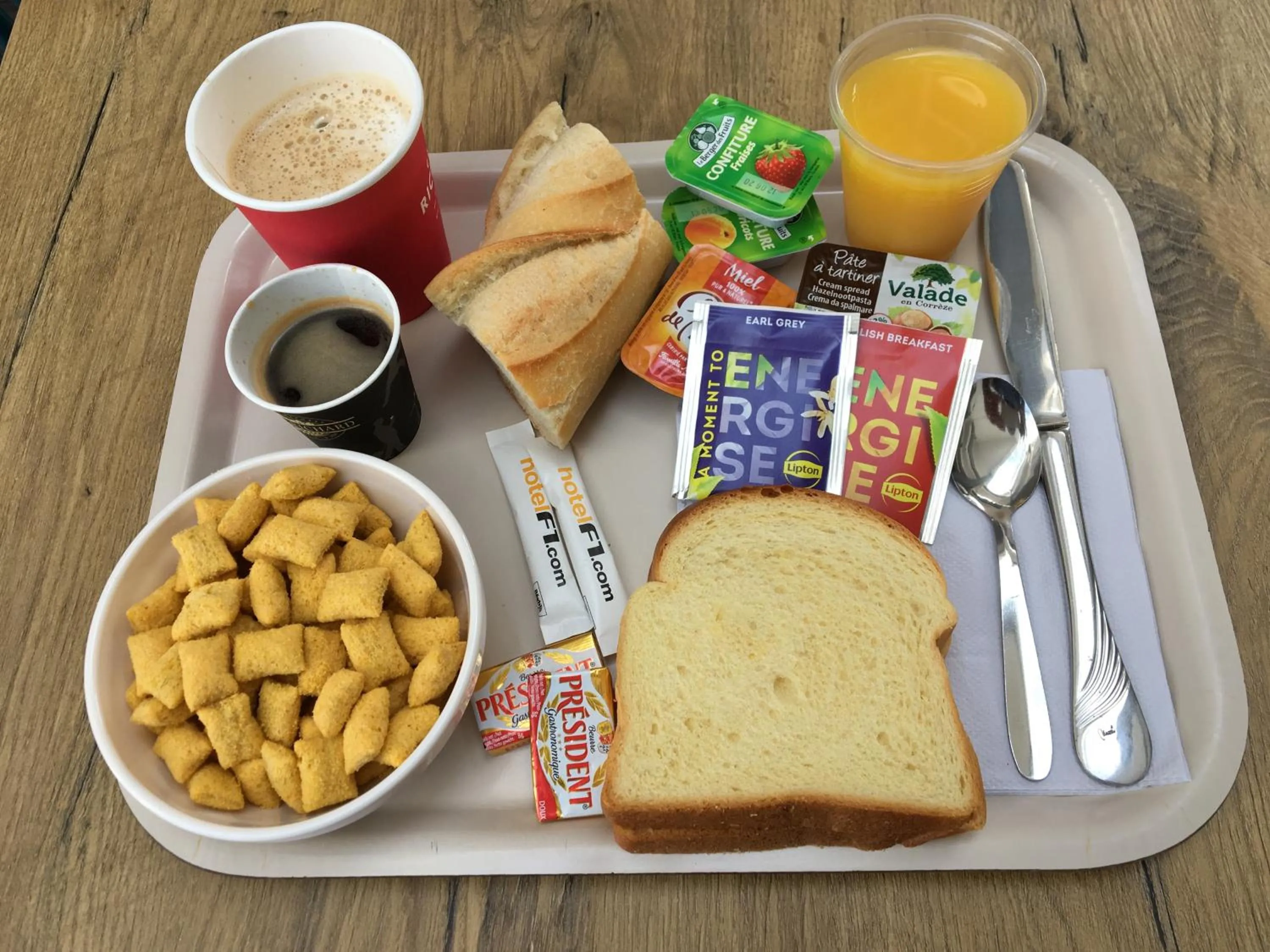 Breakfast in hôtel F1 Strasbourg Sud La Vigie