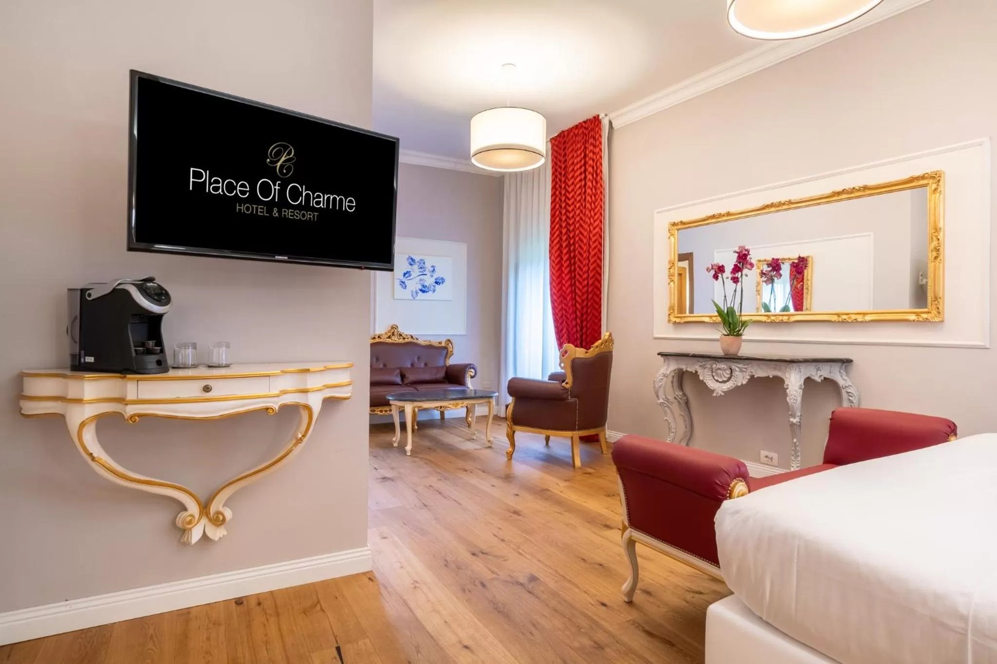 Bed in Art Hotel Villa Agape - Place of Charme