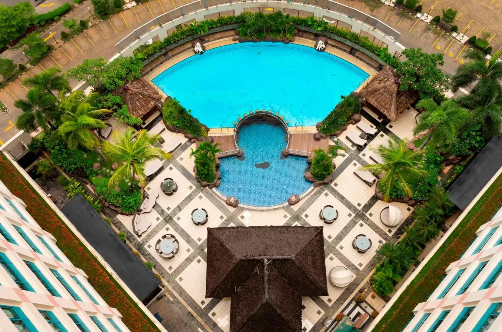 Swimming pool, Bird's-eye View in Hotel Ciputra Jakarta managed by Swiss-Belhotel International