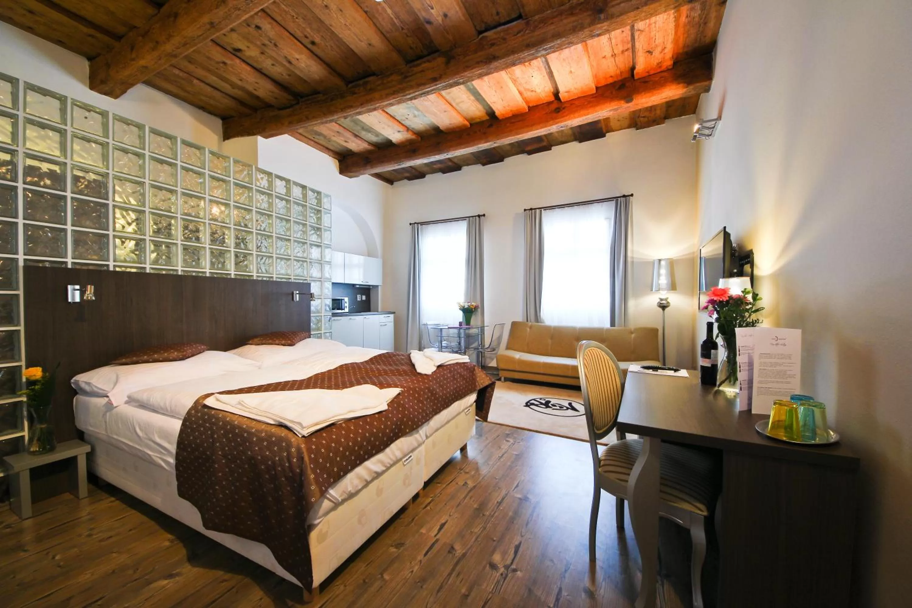 Photo of the whole room, Bed in Hotel U Tří hrušek suites & apartments