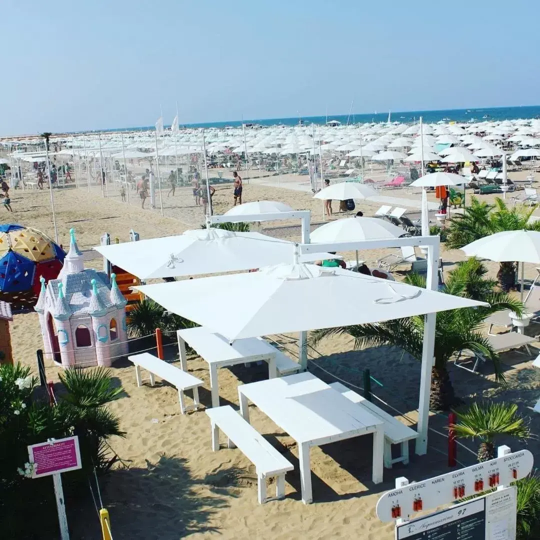 Beach, Bird's-eye View in Hotel Blue Moon