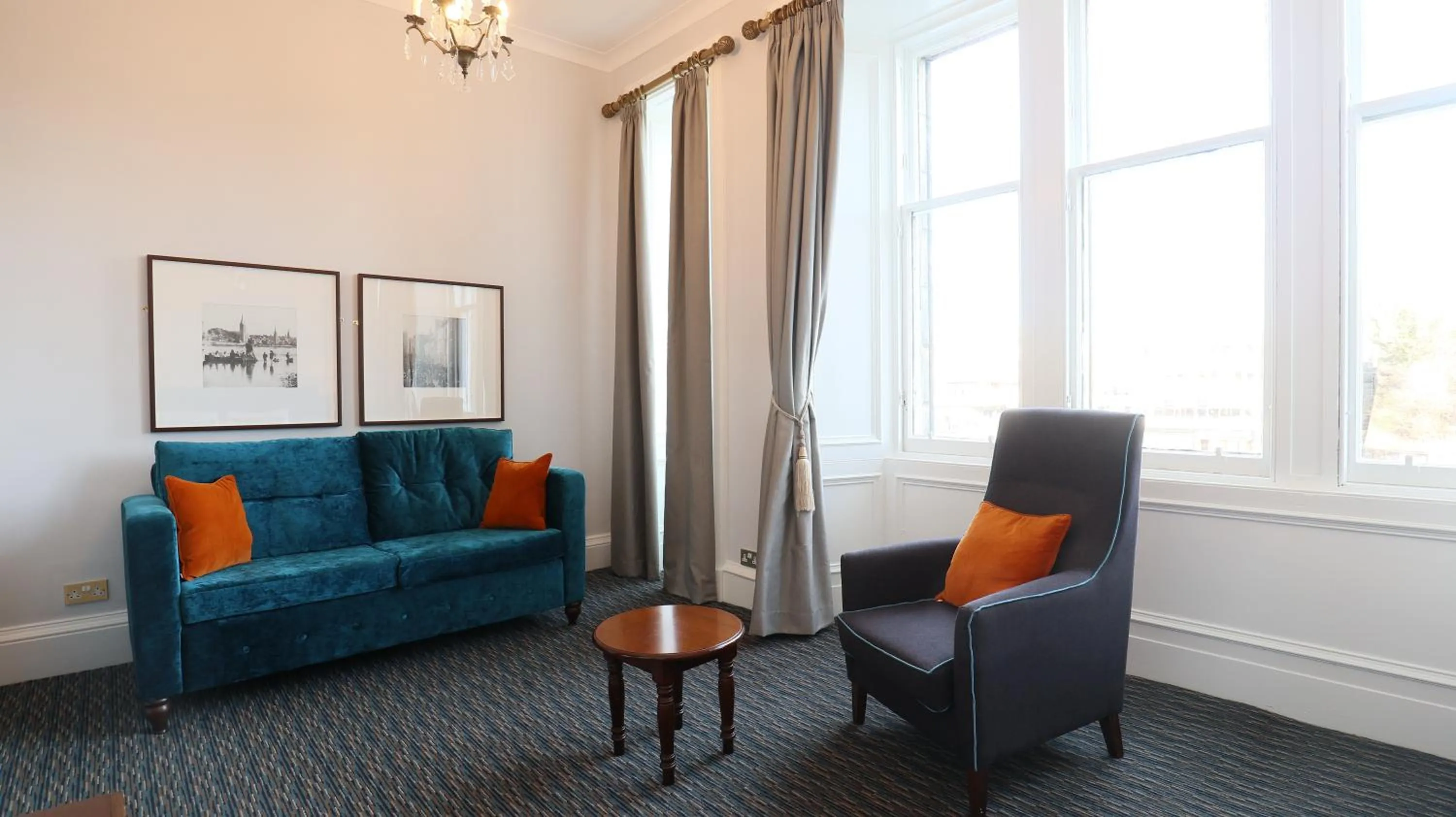 Living room in Columba Hotel Inverness by Compass Hospitality