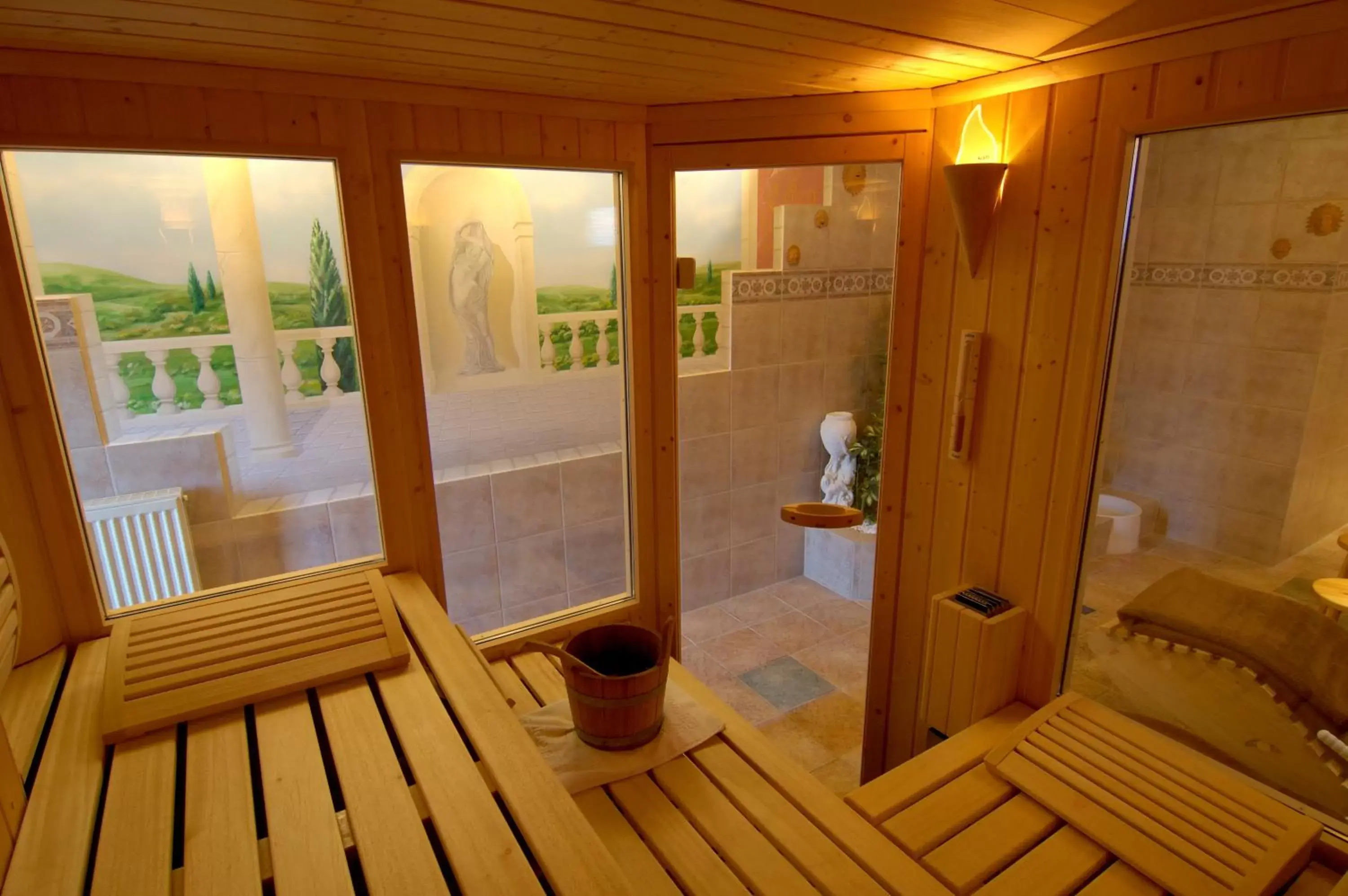 Sauna in Hotel Die Tanne