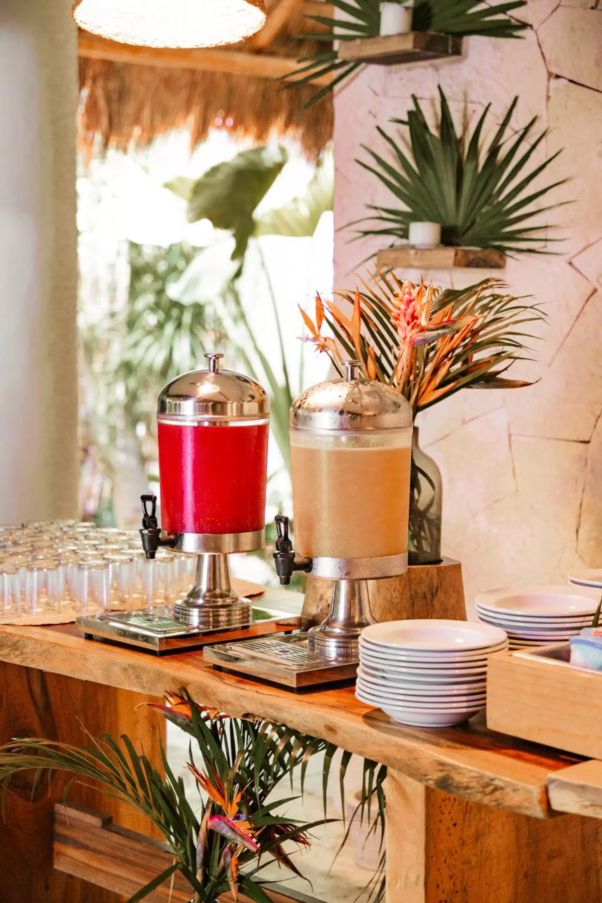 Breakfast in Petit Lafitte Beach Front Hotel & Bungalows