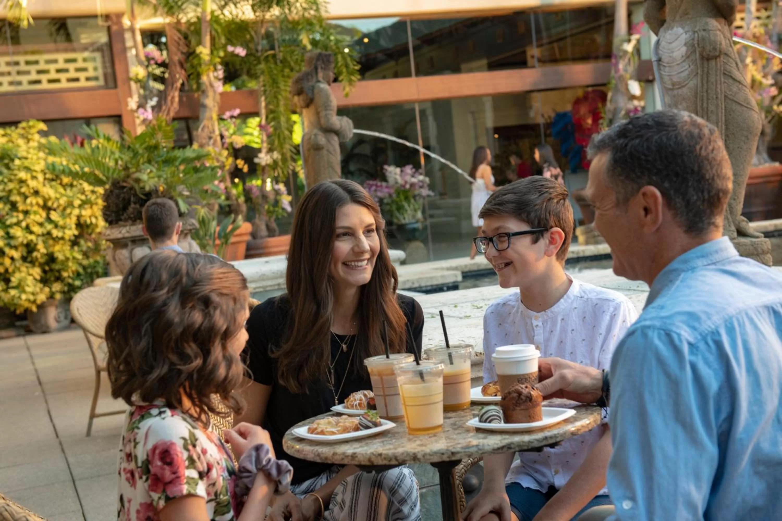 People in Universal's Loews Royal Pacific Resort