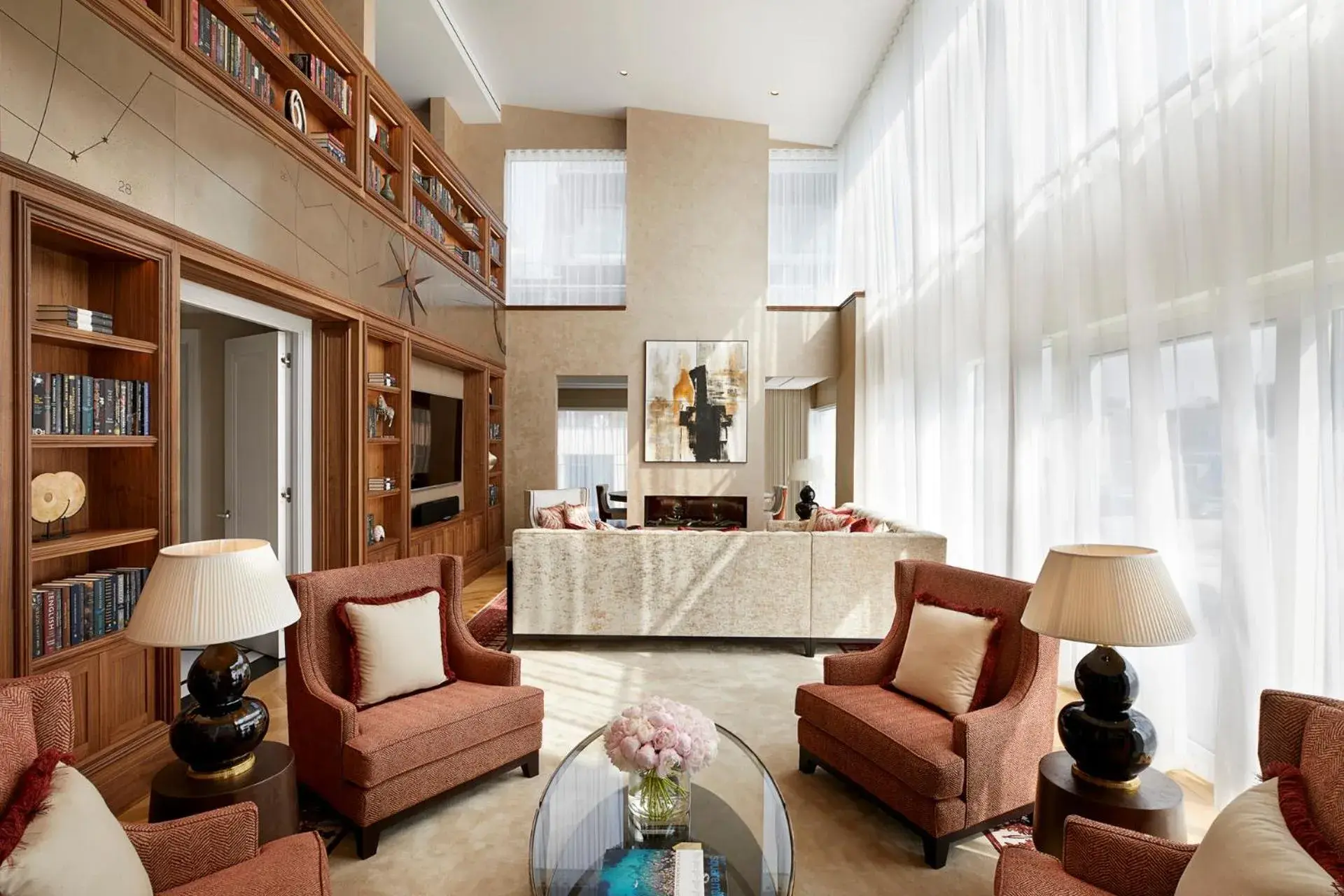 Library, Seating Area in Four Seasons Hotel London at Ten Trinity Square