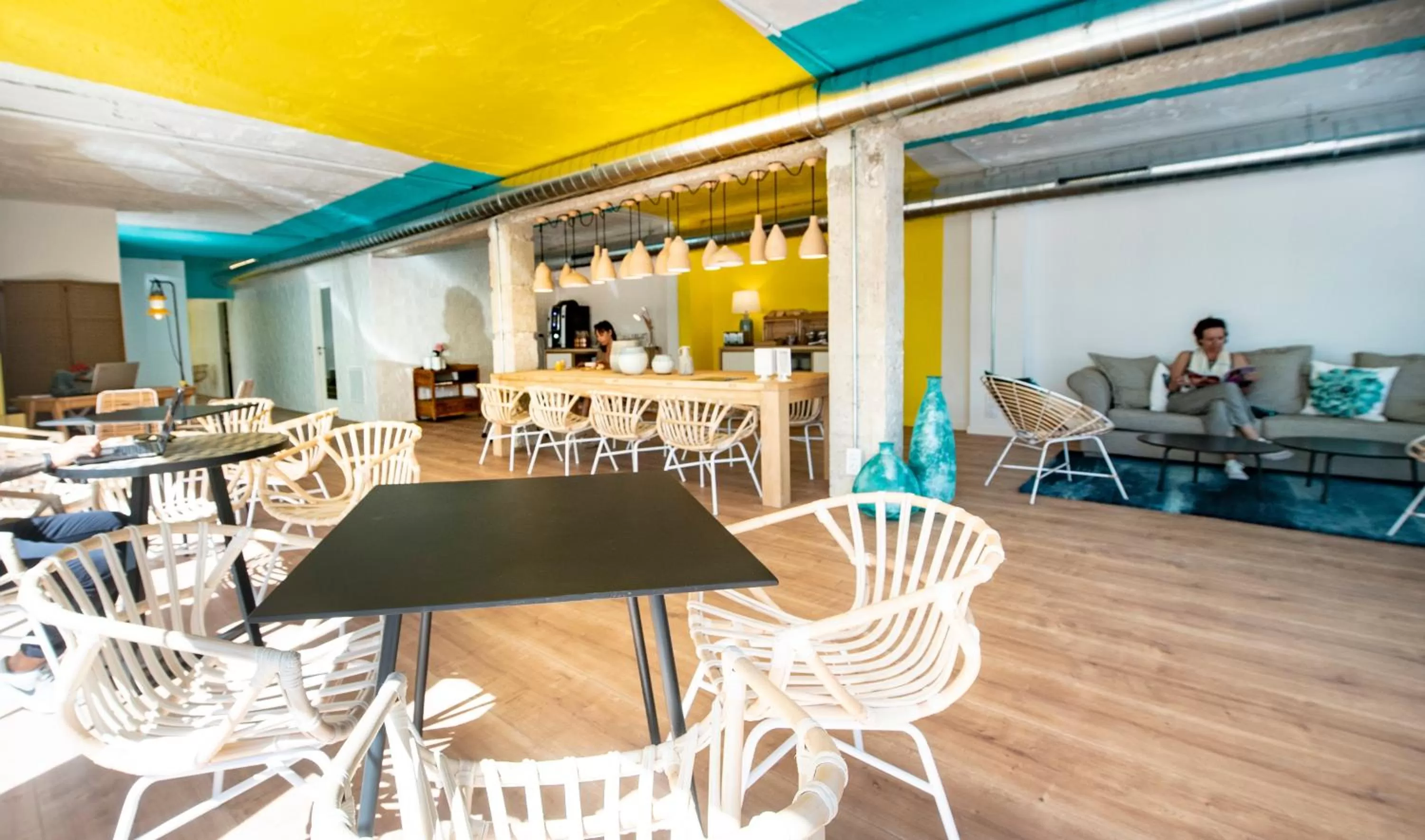 Lobby or reception in Hostal Blanca