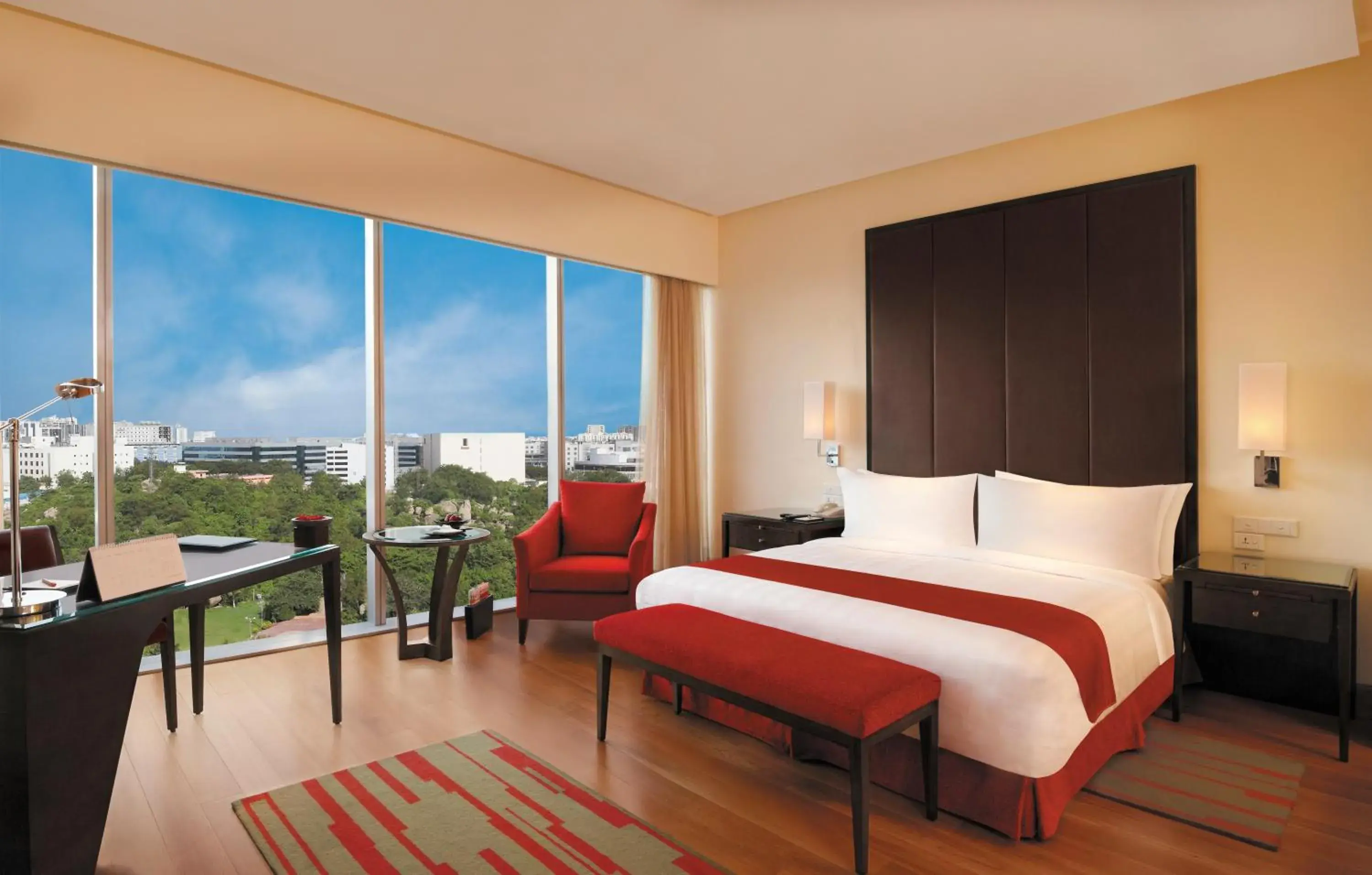 Bed in Trident Hyderabad