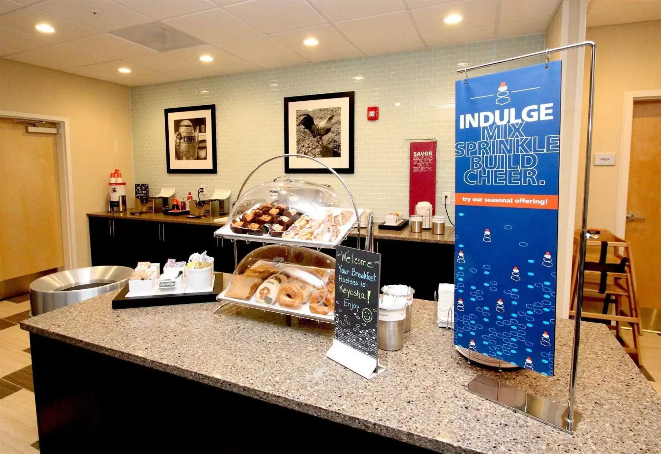 Lobby or reception, Restaurant/Places to Eat in Hampton Inn- Suffolk