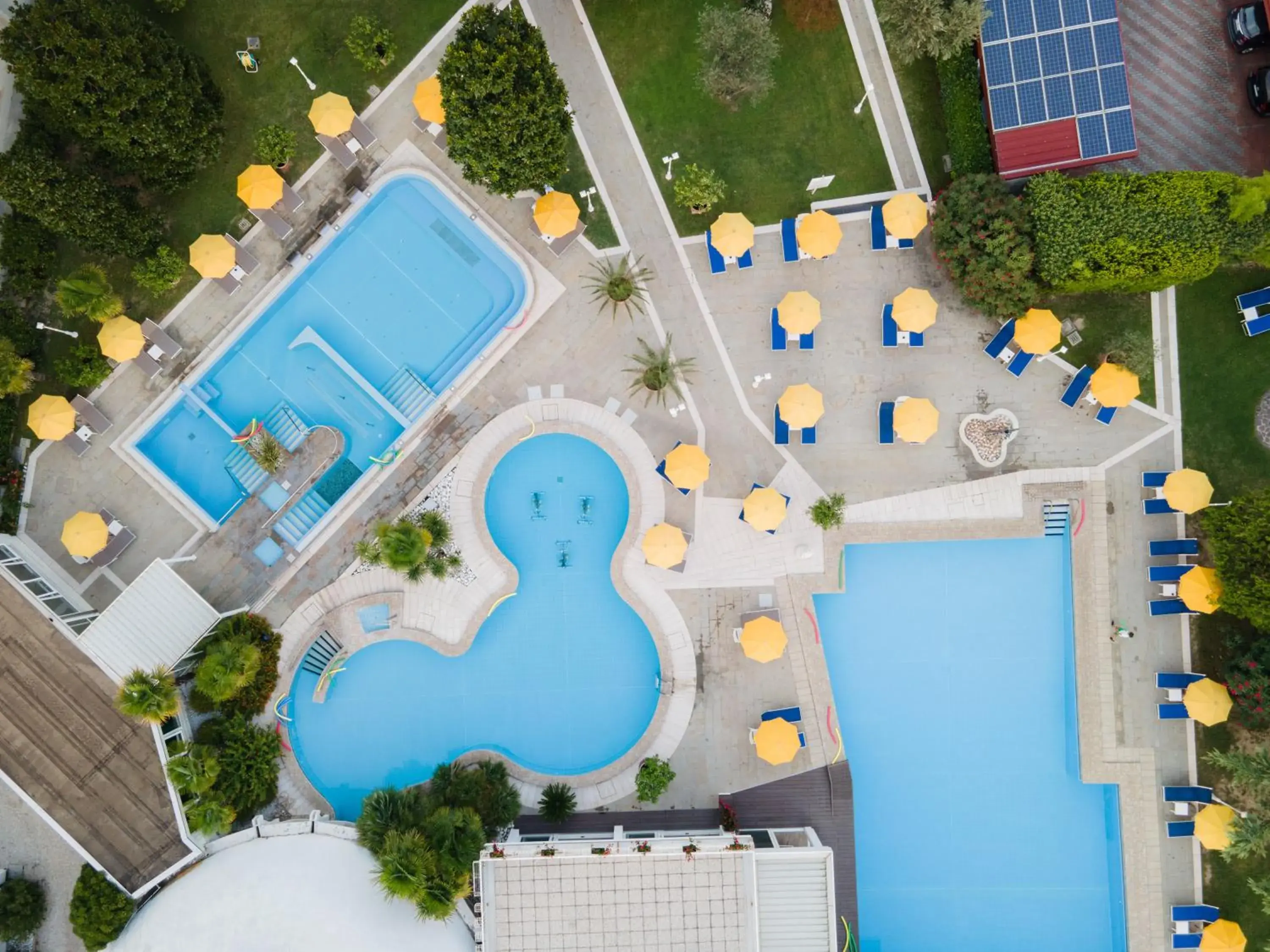 Swimming pool, Bird's-eye View in Hotel Ariston Molino Buja