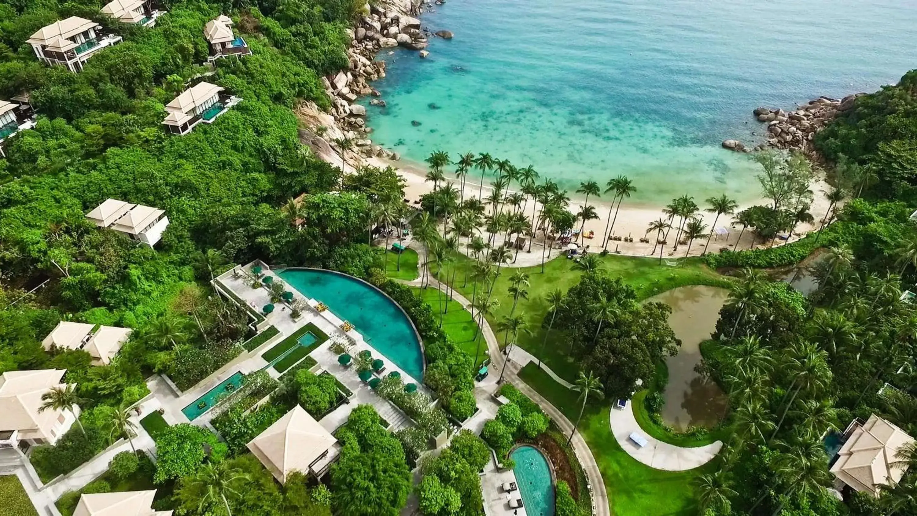 Property building, Bird's-eye View in Banyan Tree Samui - SHA Extra Plus