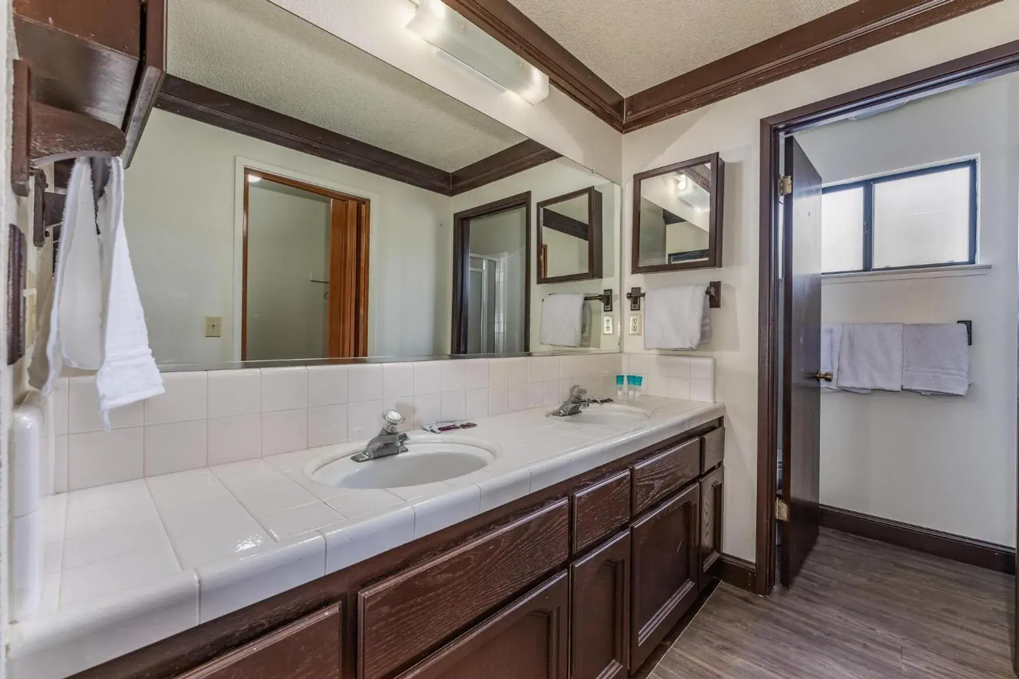 Bathroom in Mountain Trail Lodge and Vacation Rentals