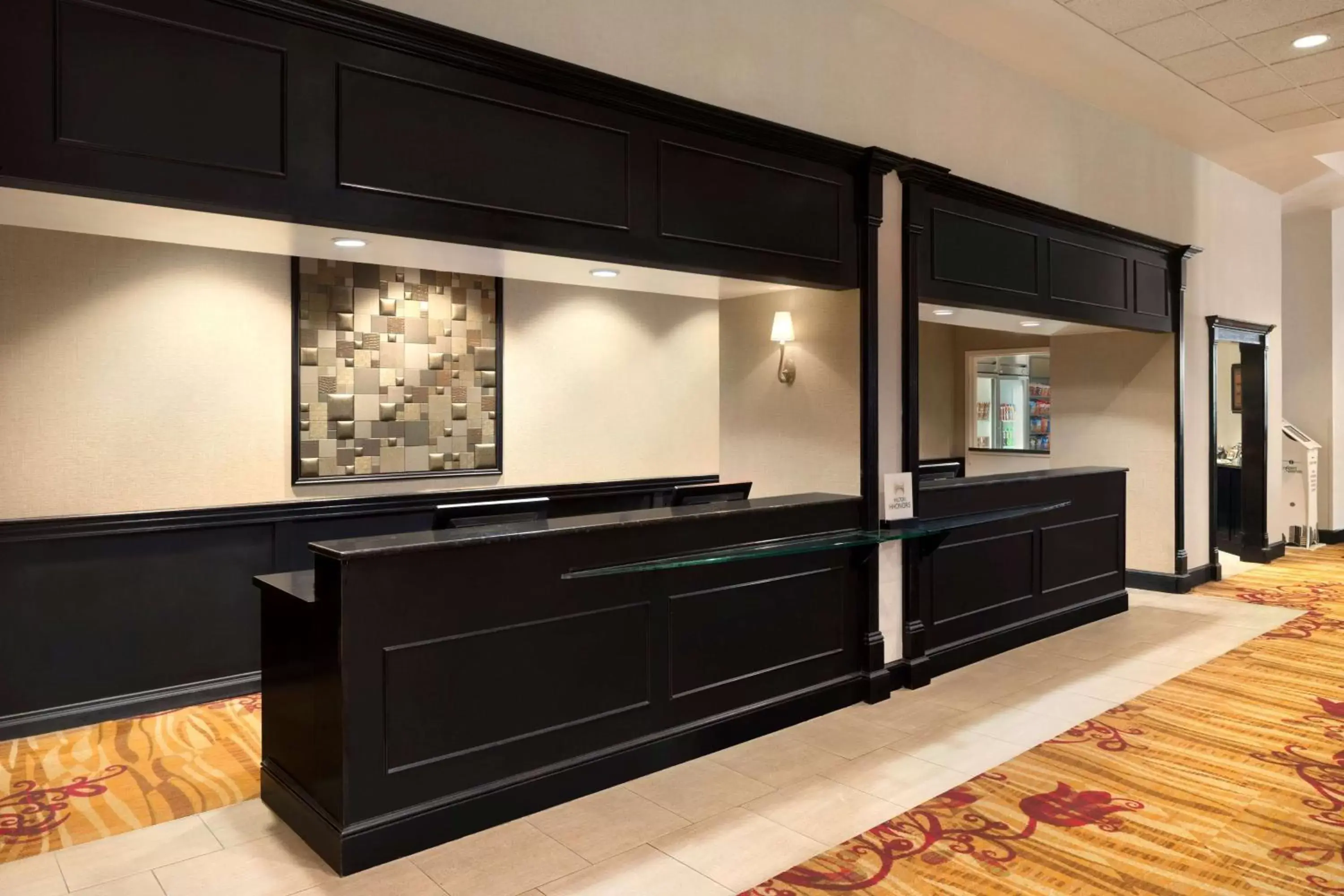 Lobby or reception in Hilton Fort Wayne at the Grand Wayne Convention Center Lobby or reception in Hilton Fort Wayne at the Grand Wayne Convention Center