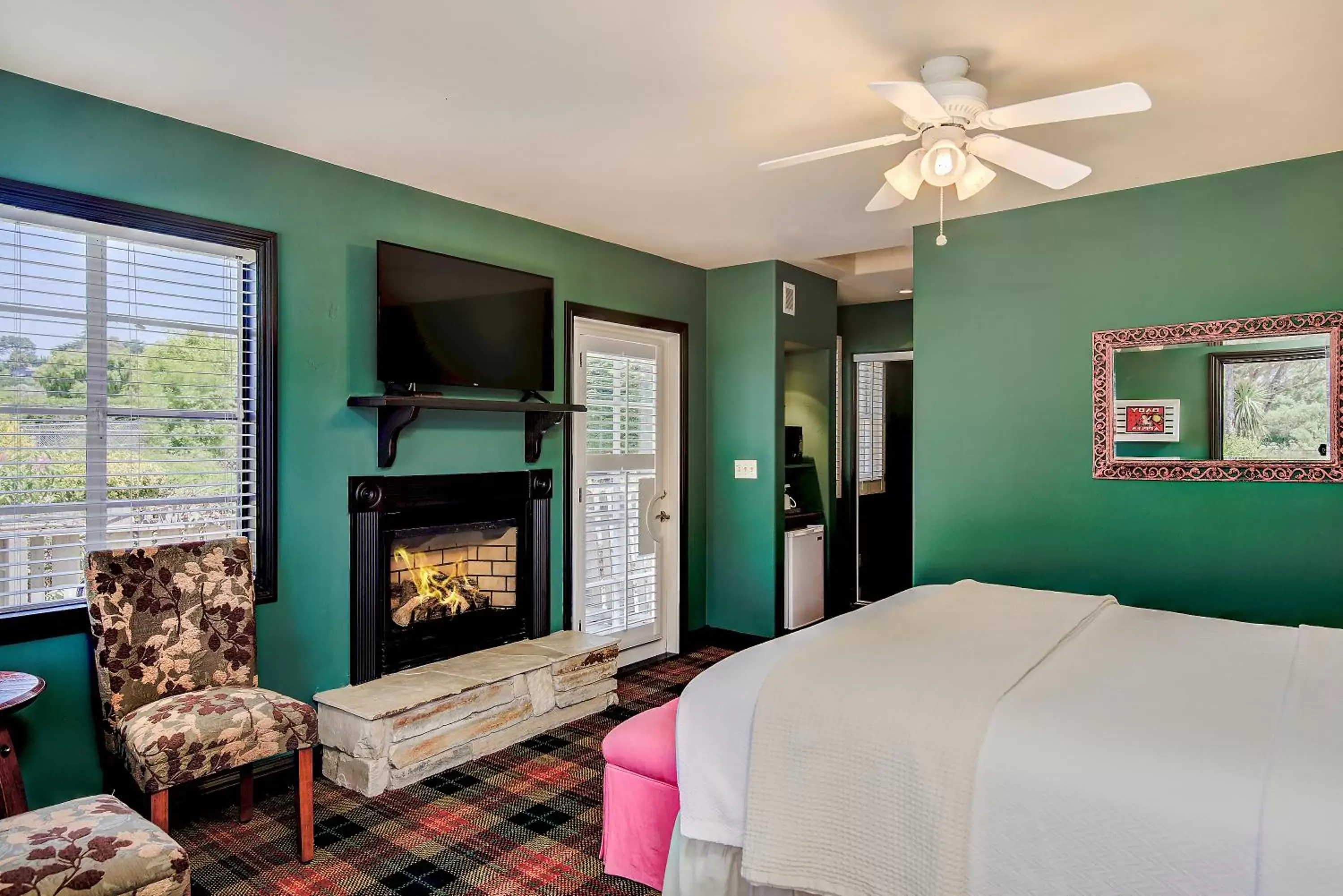 Bedroom in Carmel River Inn