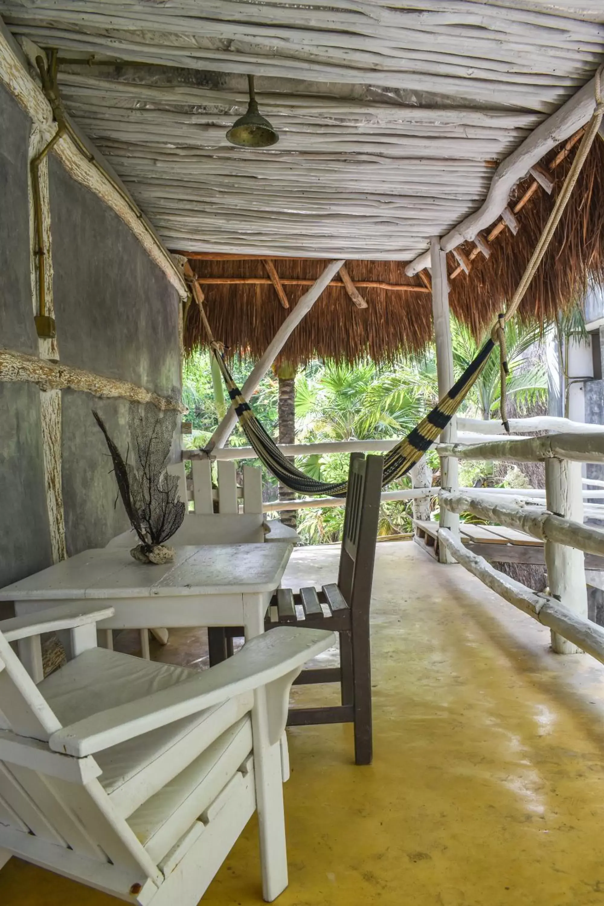 Patio in Posada Lamar Tulum Beach Front and Pool