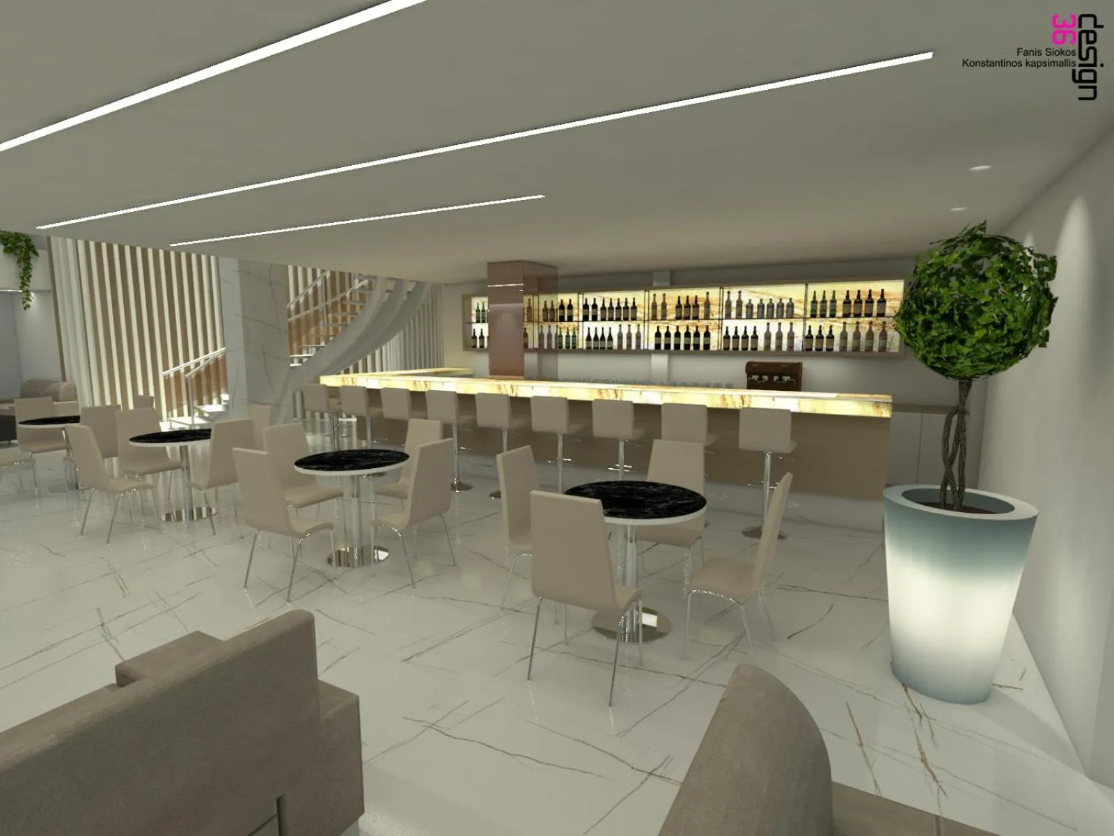 Lounge or bar in International Atene hotel