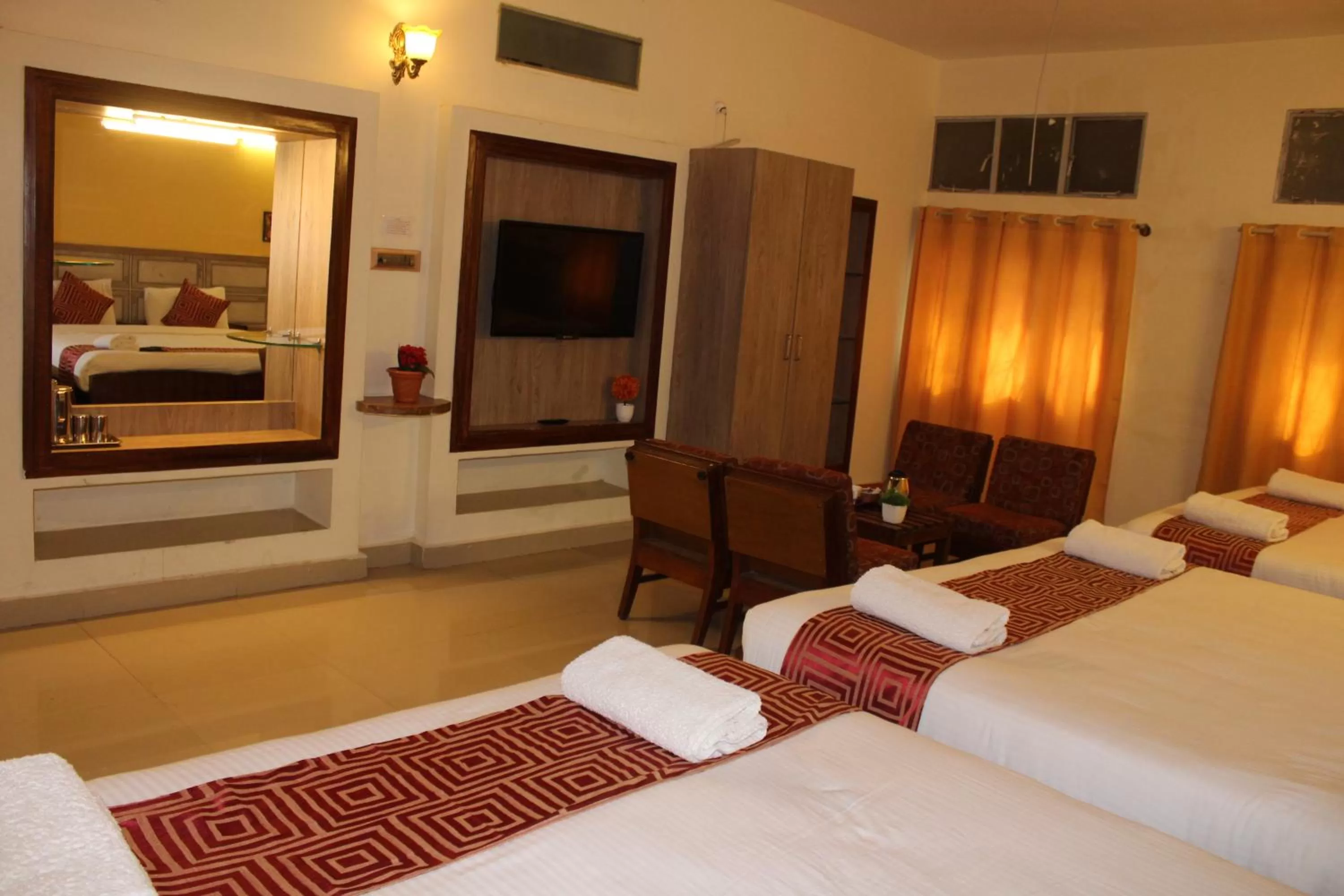 Bed in Hotel Kaveri