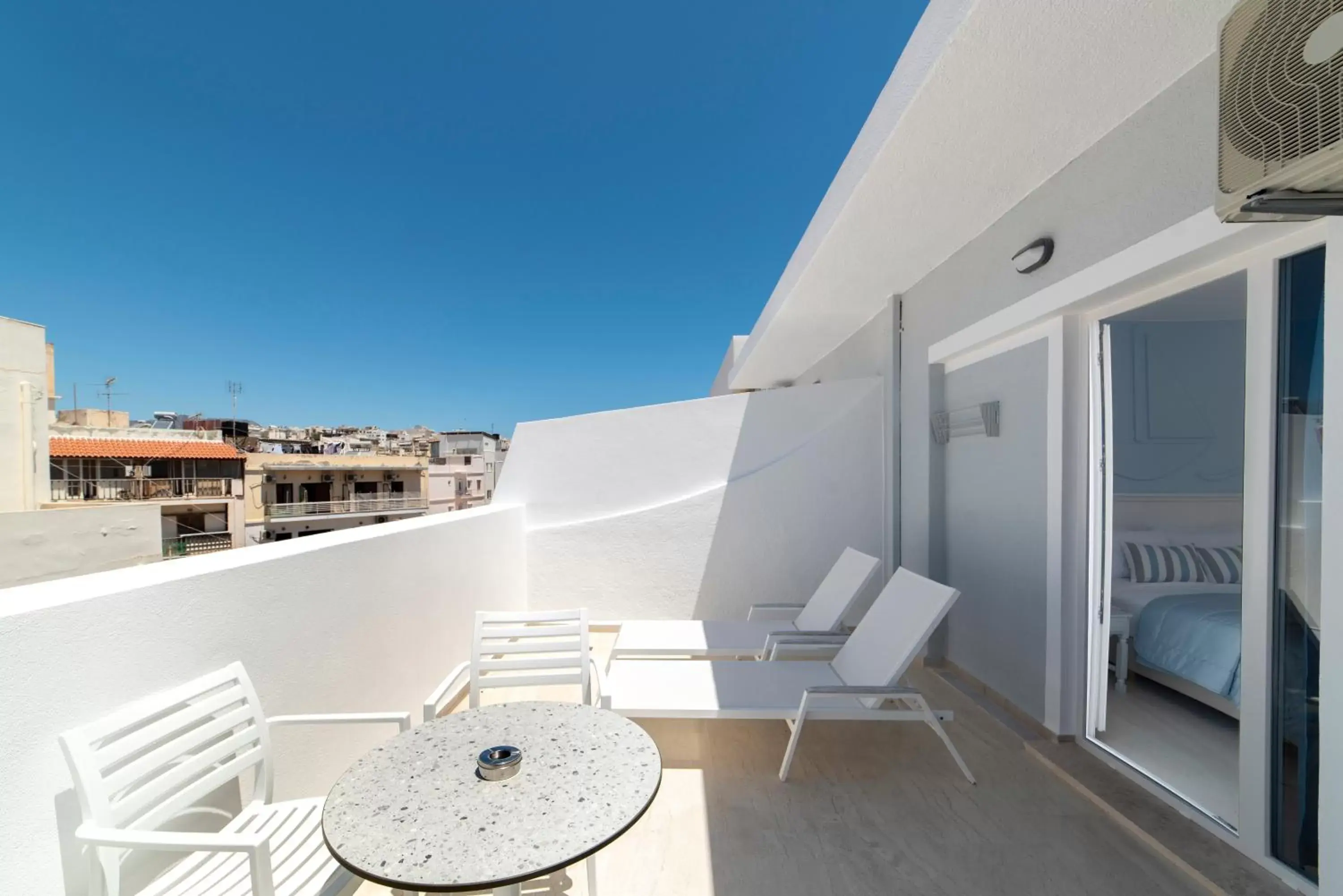 Balcony/Terrace in Naiades Marina Hotel