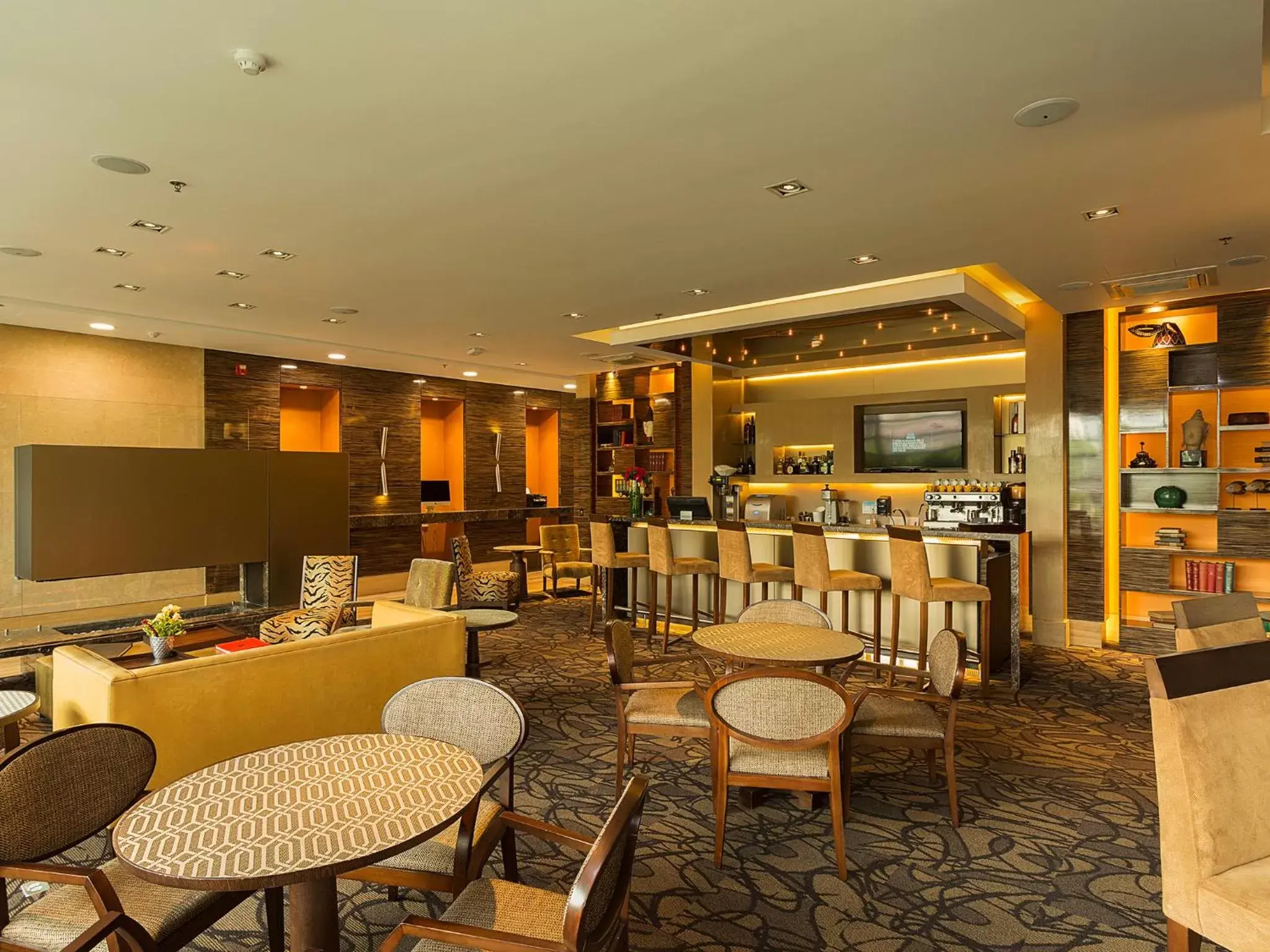 Lounge or bar, Restaurant/Places to Eat in EK Hotel