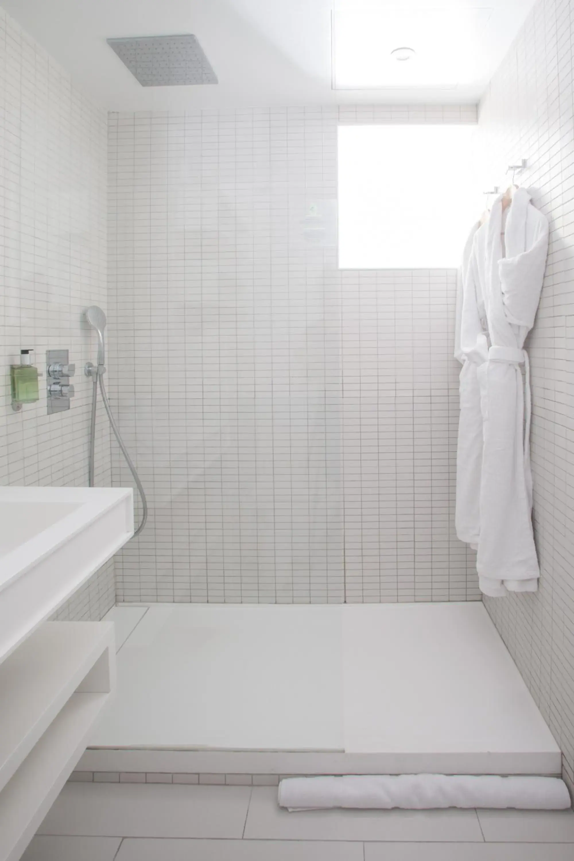Shower, Bathroom in Hotel Restaurant La Vague de Saint Paul & Spa