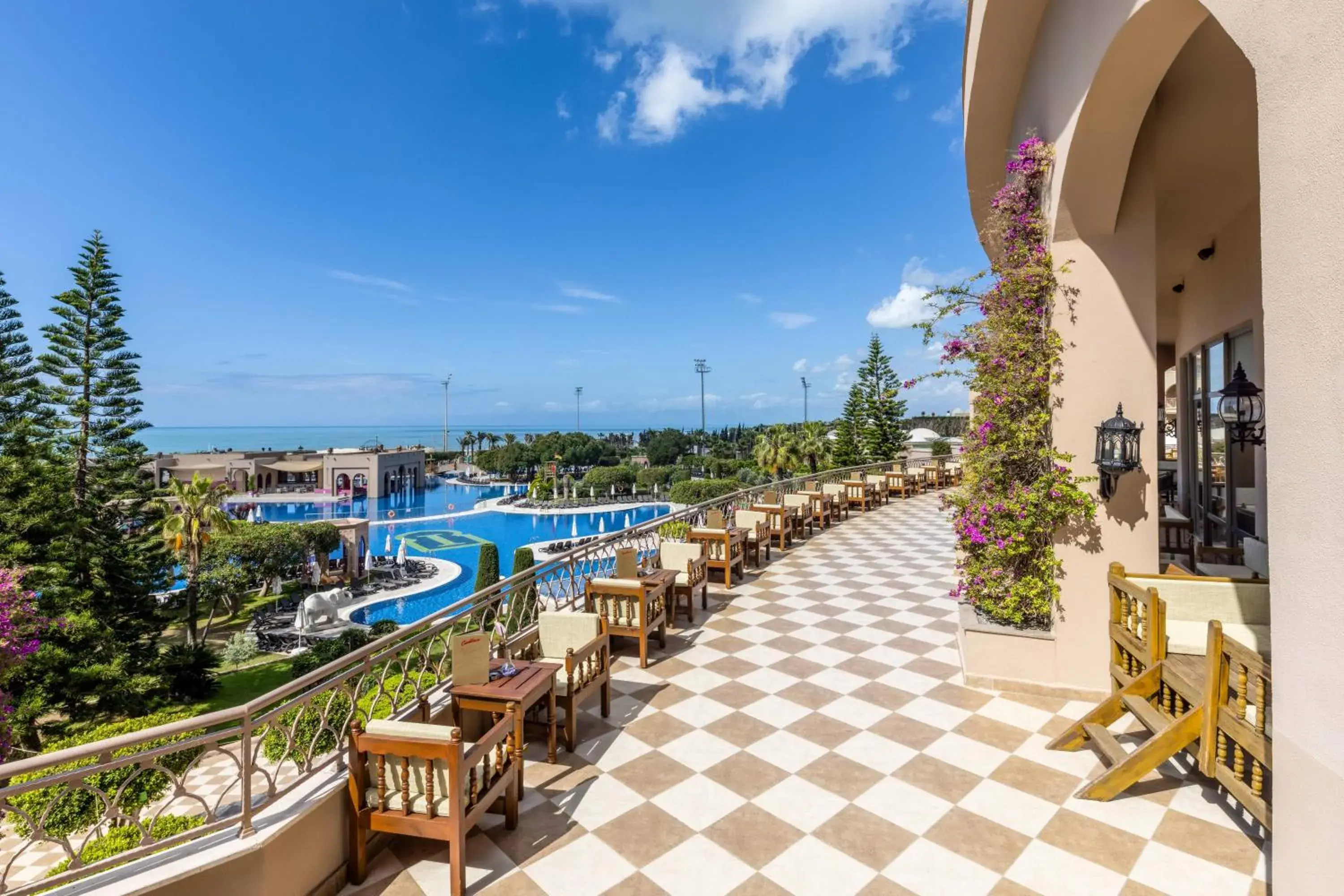 Patio, Pool View in Spice Hotel & Spa