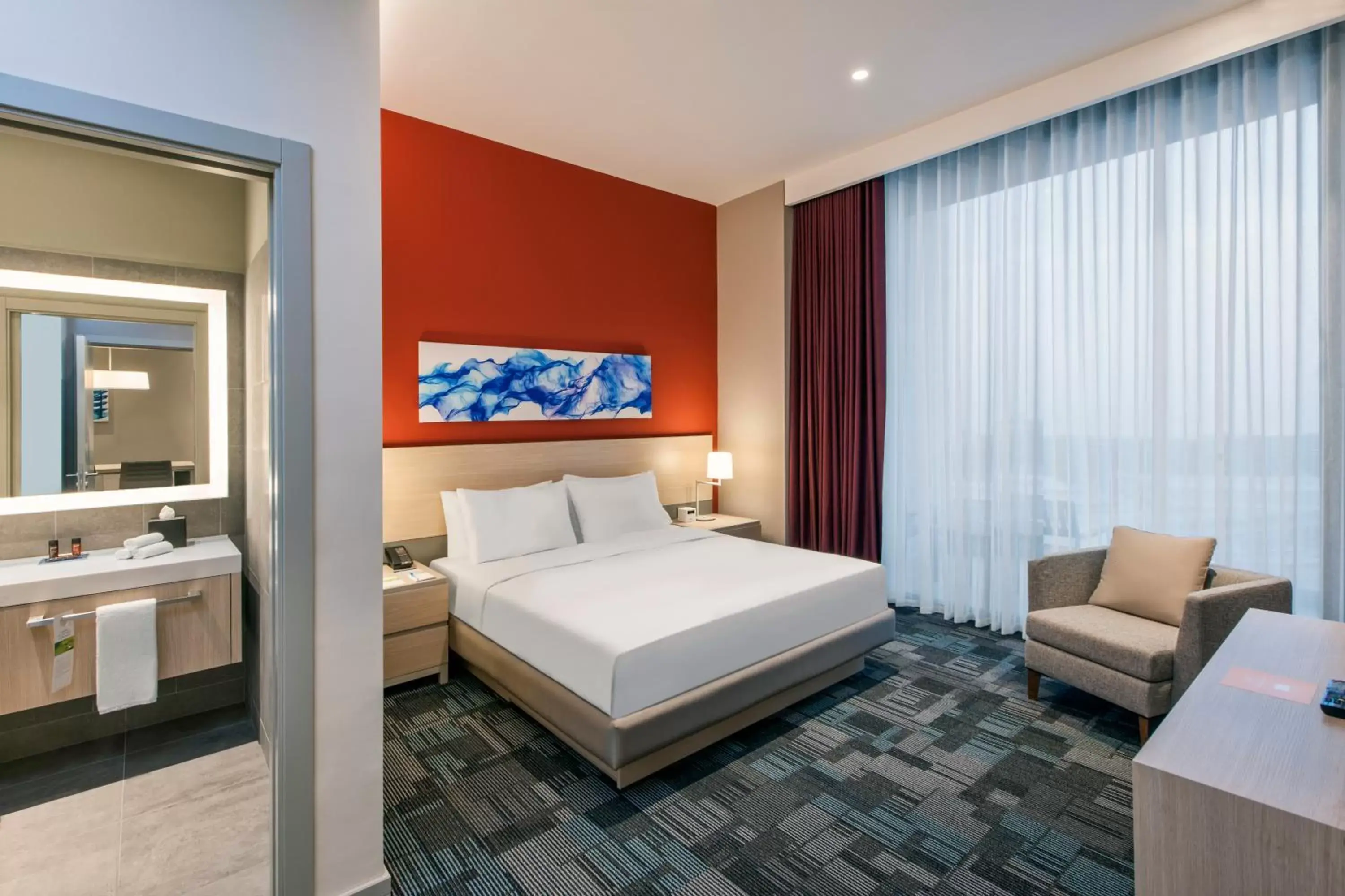 One-Bedroom King Suite with Sofa Bed and Kitchenette in Hyatt House Gebze