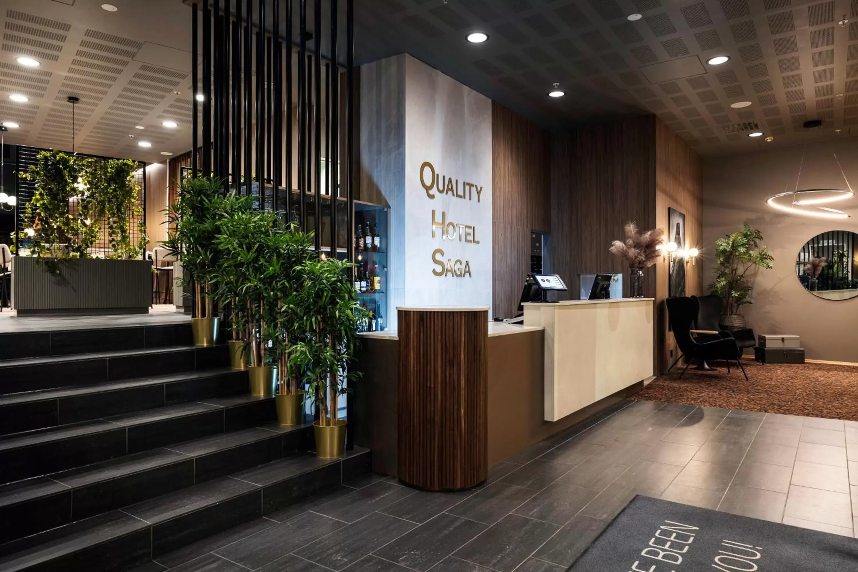 Lobby or reception in Quality Hotel Saga