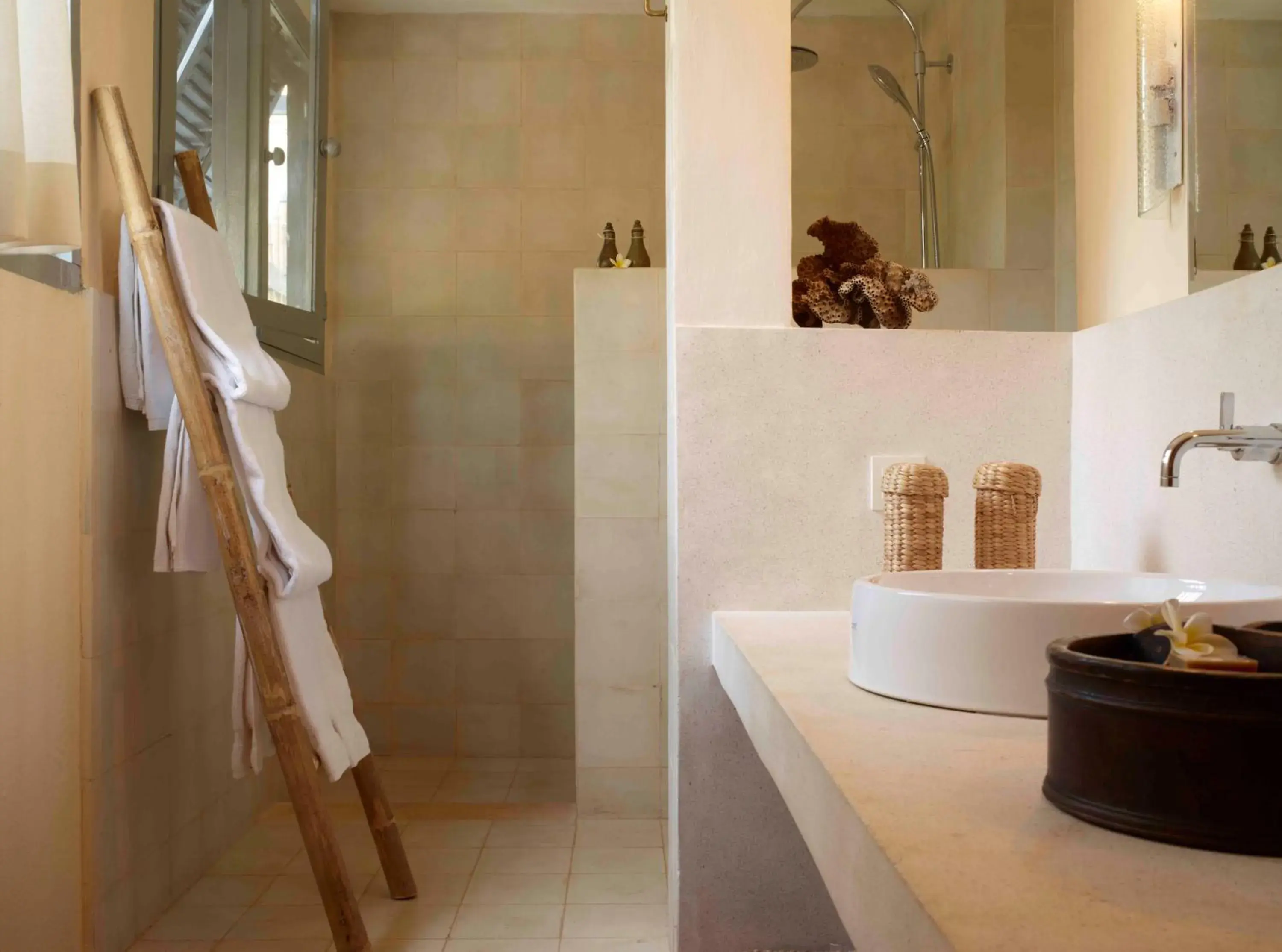 Bathroom in Knai Bang Chatt Resort Bathroom in Knai Bang Chatt Resort