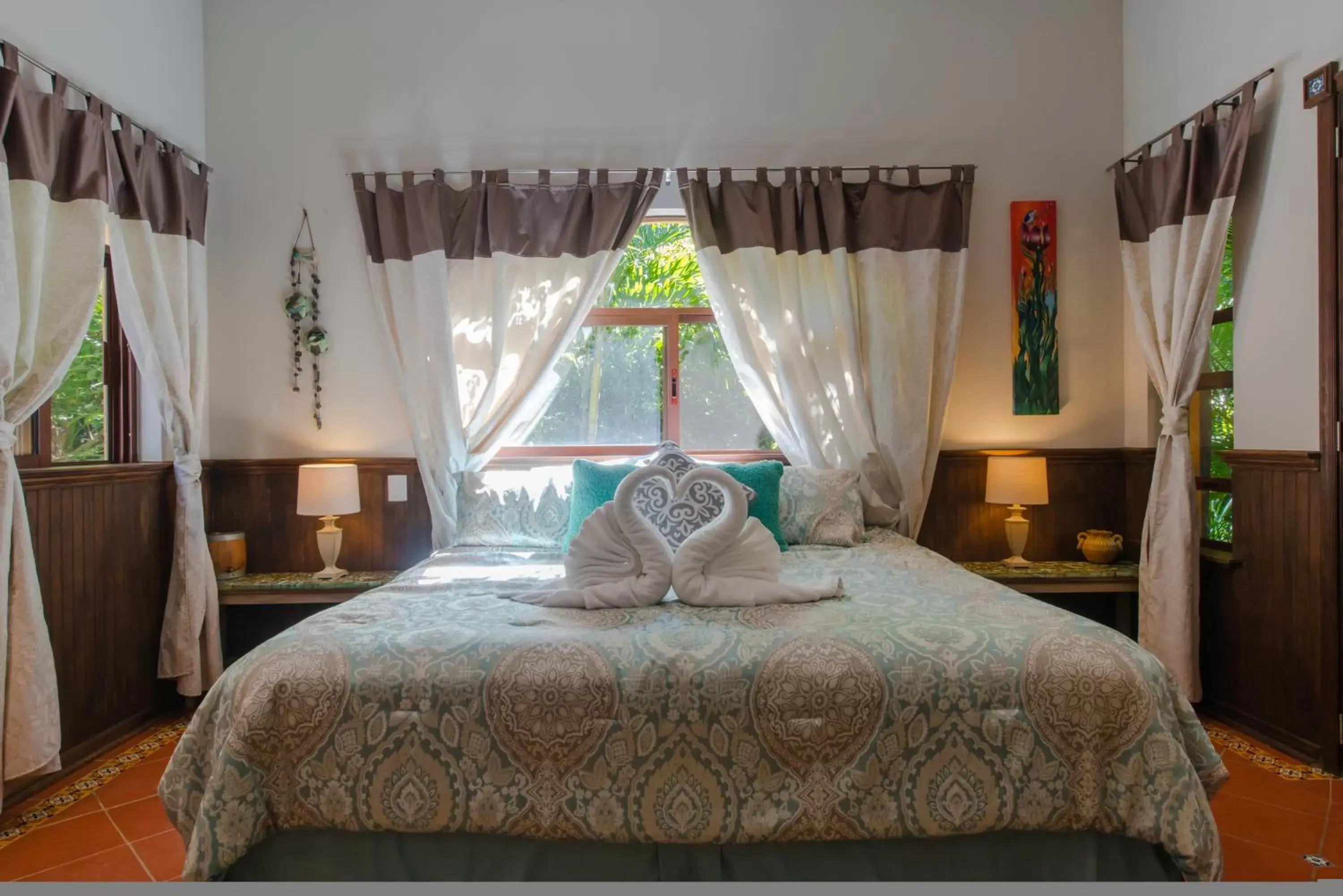 Bed in Hacienda Xcaret