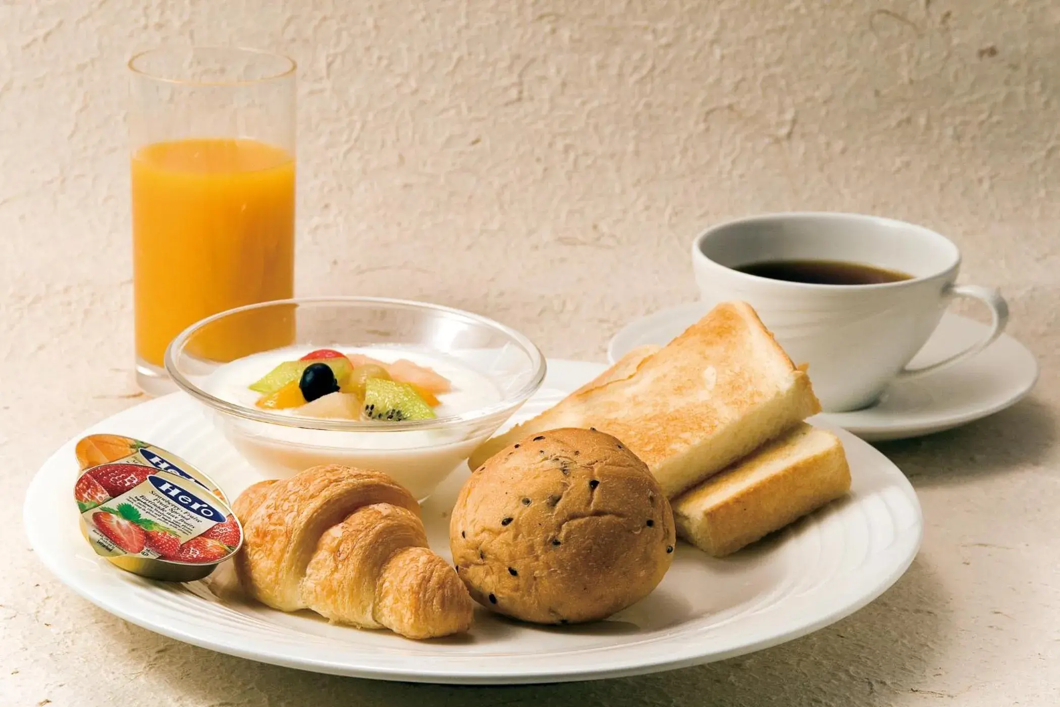 Continental breakfast, Breakfast in Hotel Grand Arc Hanzomon