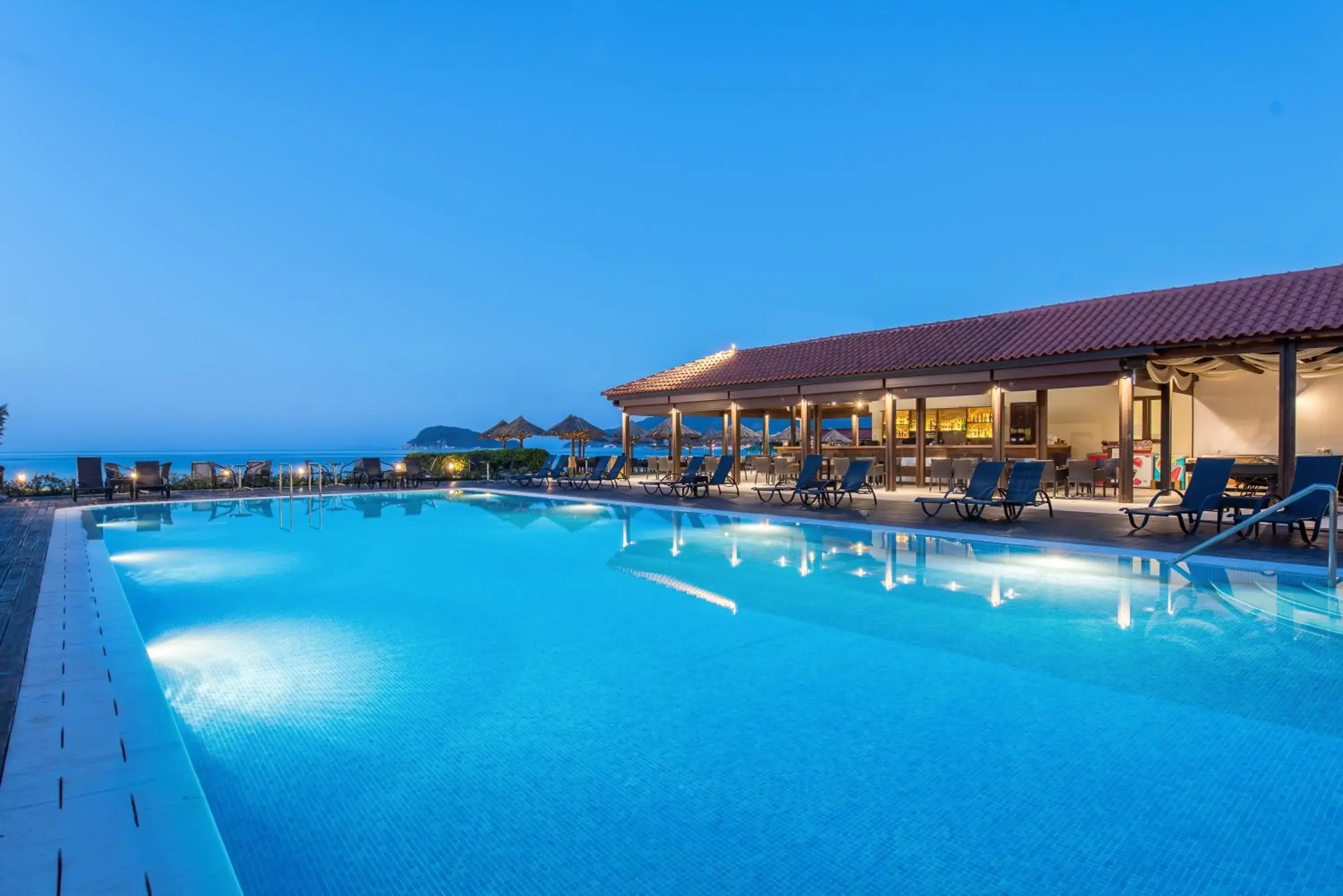 Patio, Swimming Pool in Galaxy Beach Resort, BW Premier Collection