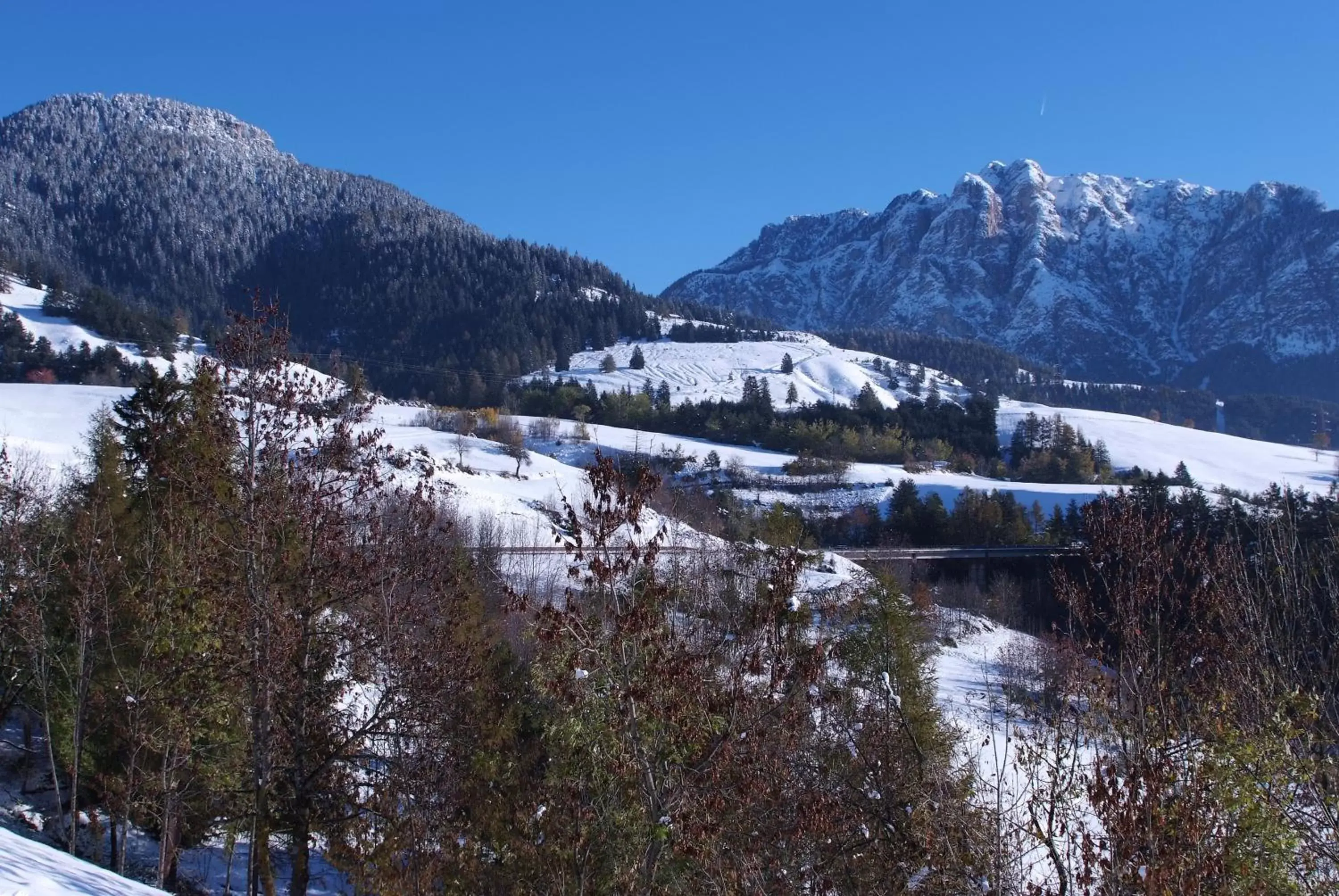 View (from property/room), Winter in La Roccia Wellness Hotel