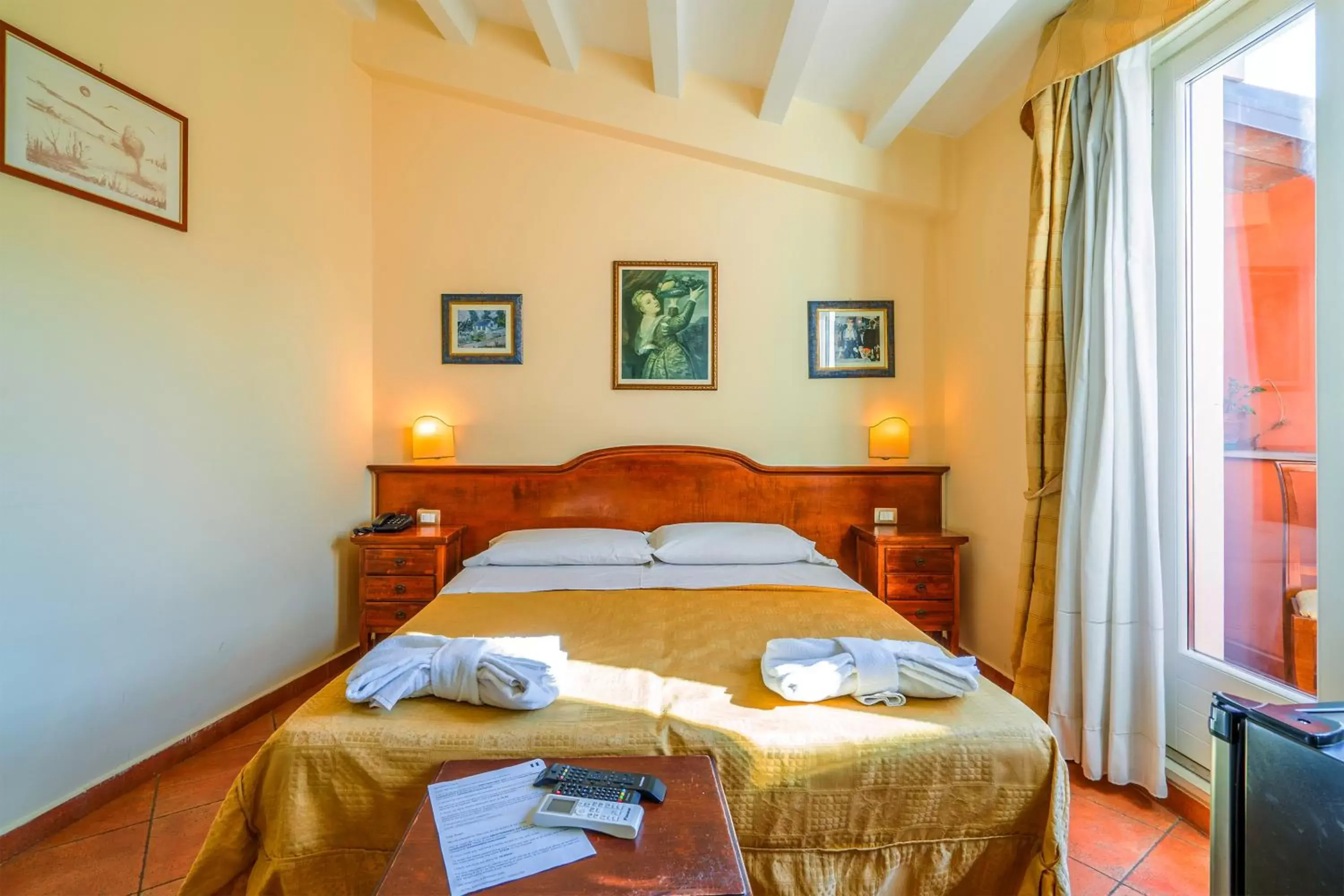 Bed in Hotel Mediterraneo