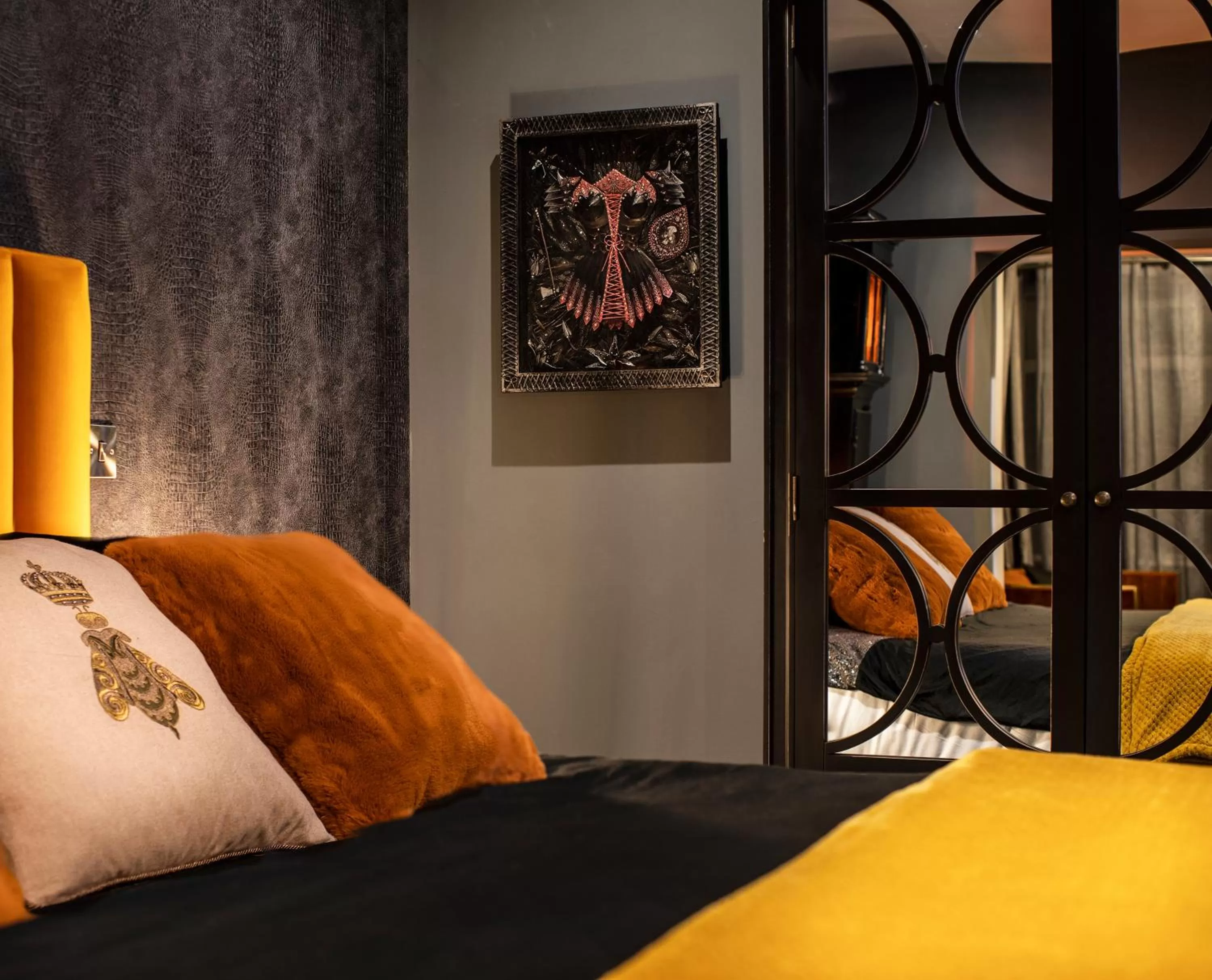 Bed in Broomhill Estate Boutique Art Hotel