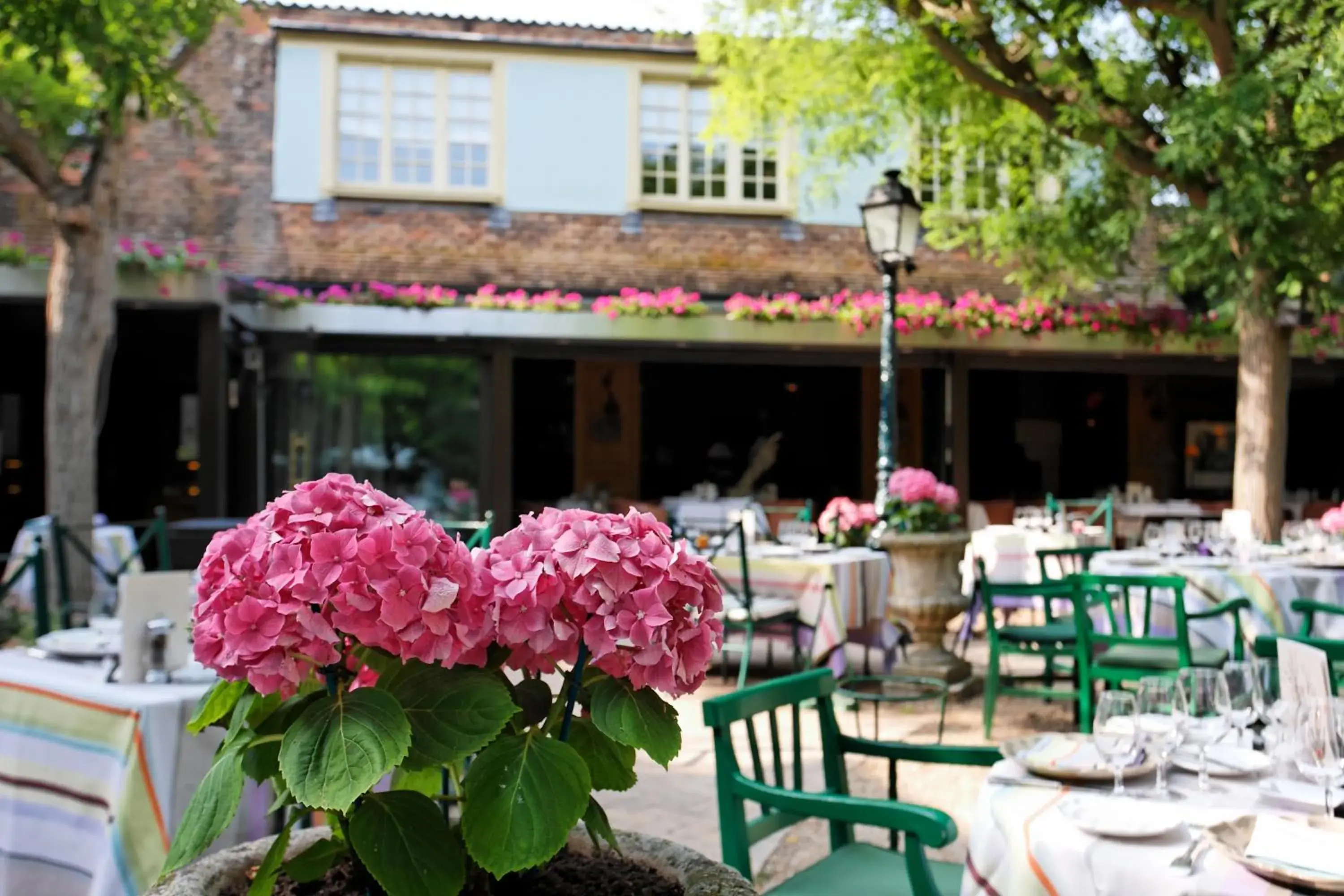 Balcony/Terrace, Restaurant/Places to Eat in Cazaudehore, hôtel de charme au vert