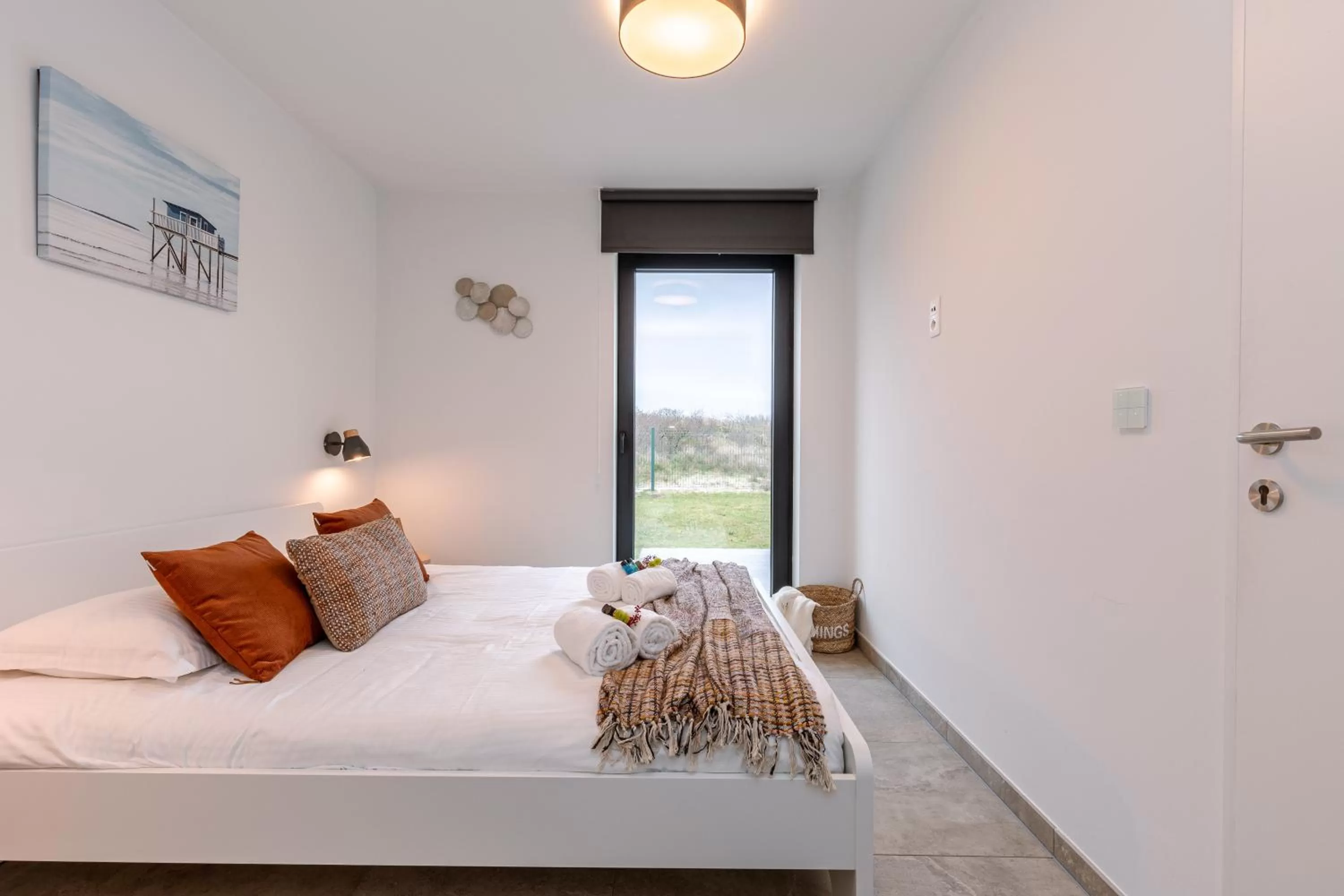 Bedroom, Bed in Whaaw Westende-bad