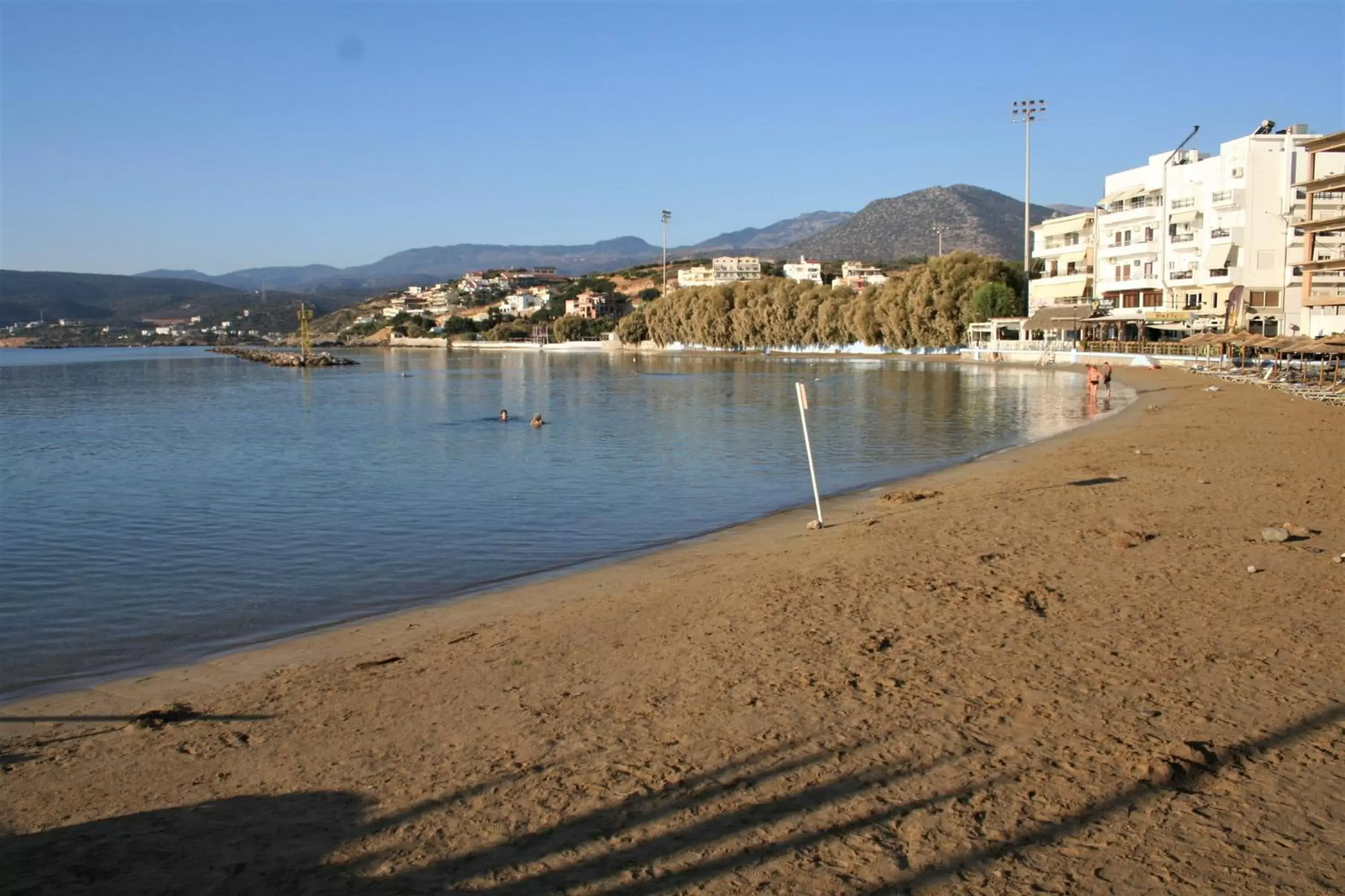 Beach in Naiades Marina Hotel