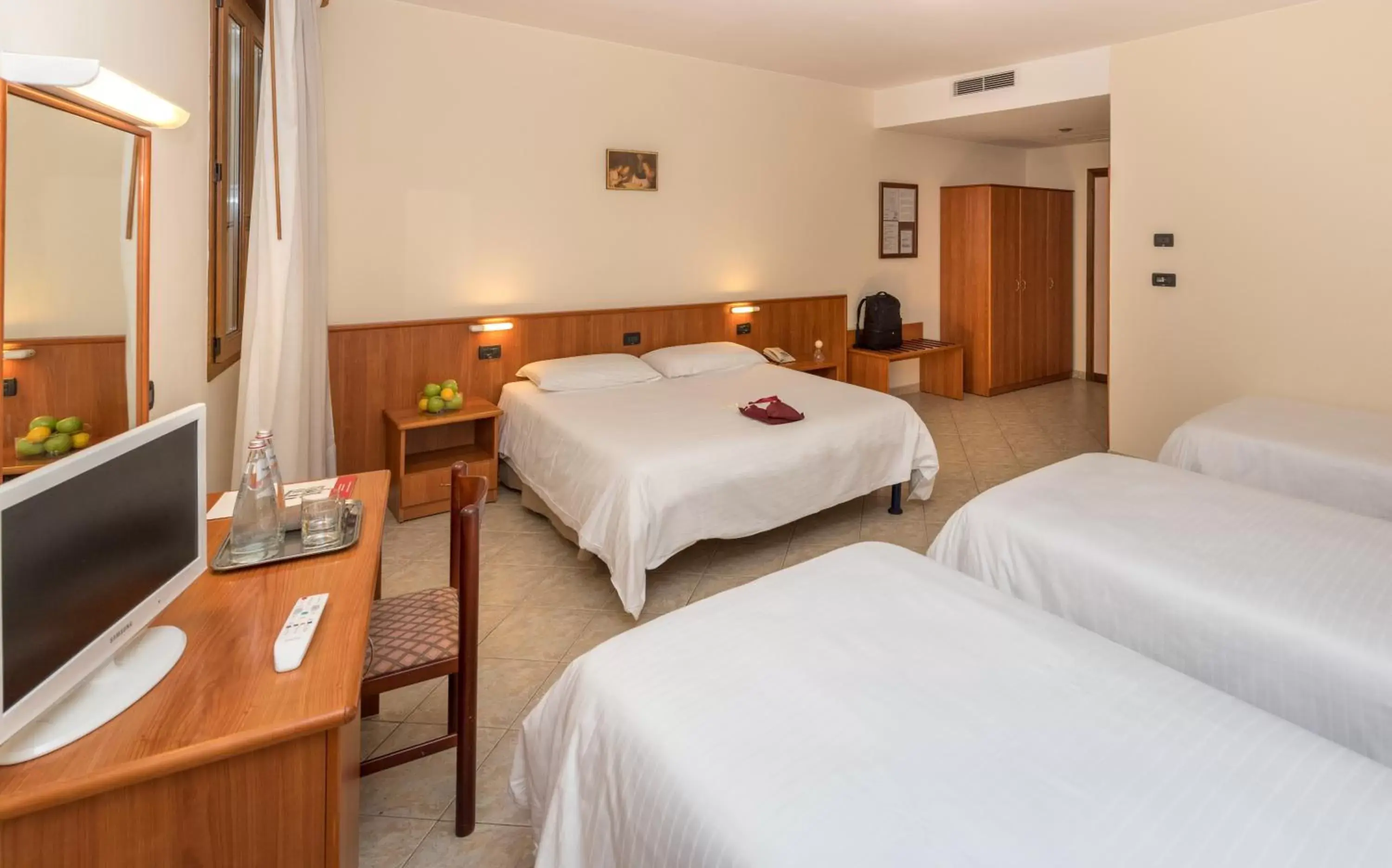 Bed in Hotel Casa Del Pellegrino Bed in Hotel Casa Del Pellegrino