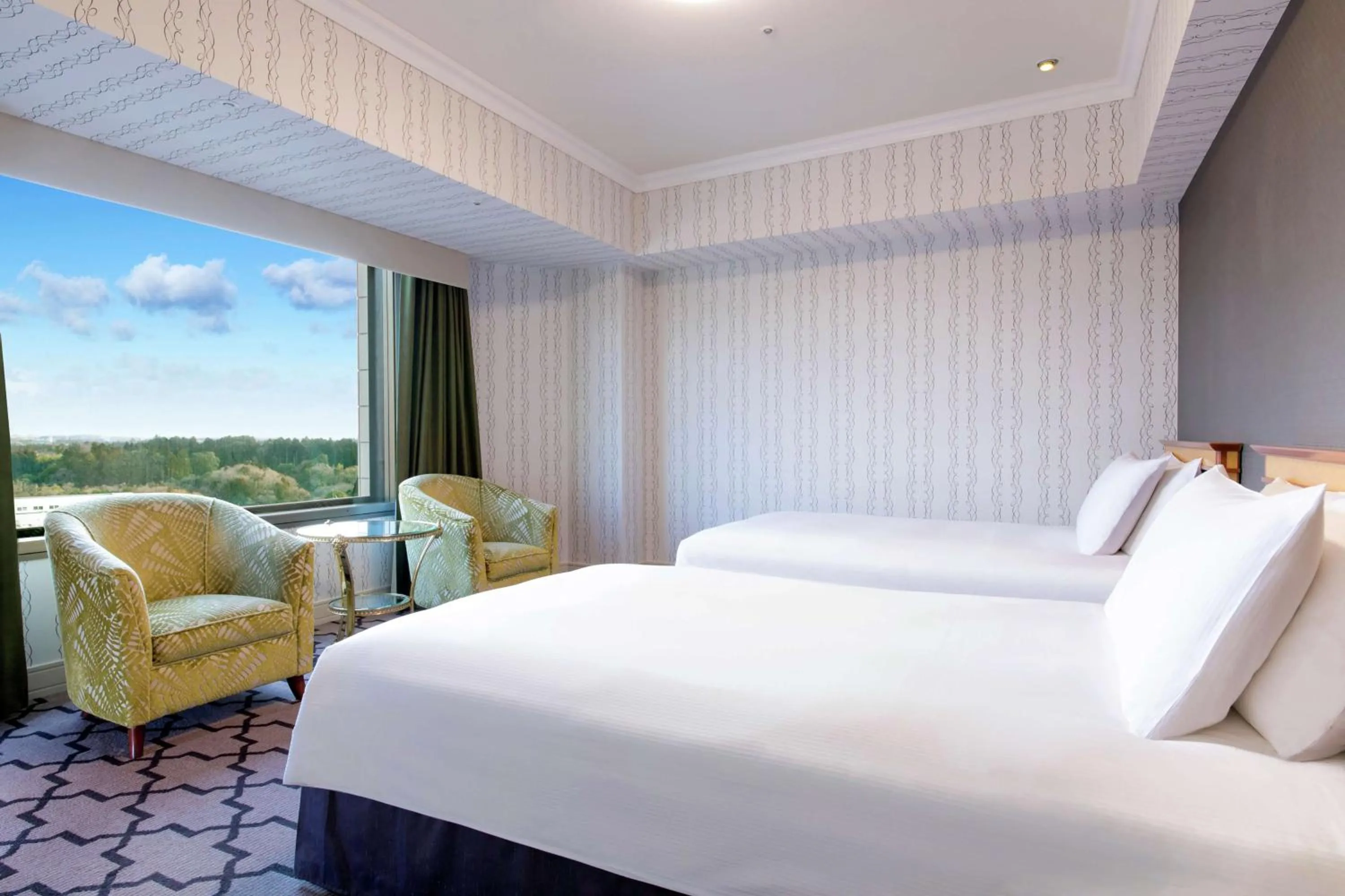 Bed in Hilton Tokyo Narita Airport