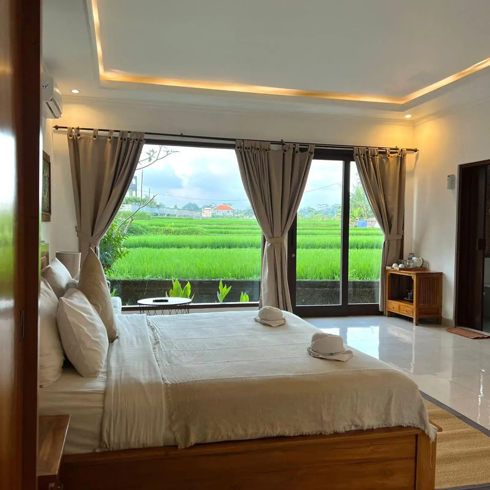 Bed in Kubu Bali Baik Villa & Resort - CHSE Certified
