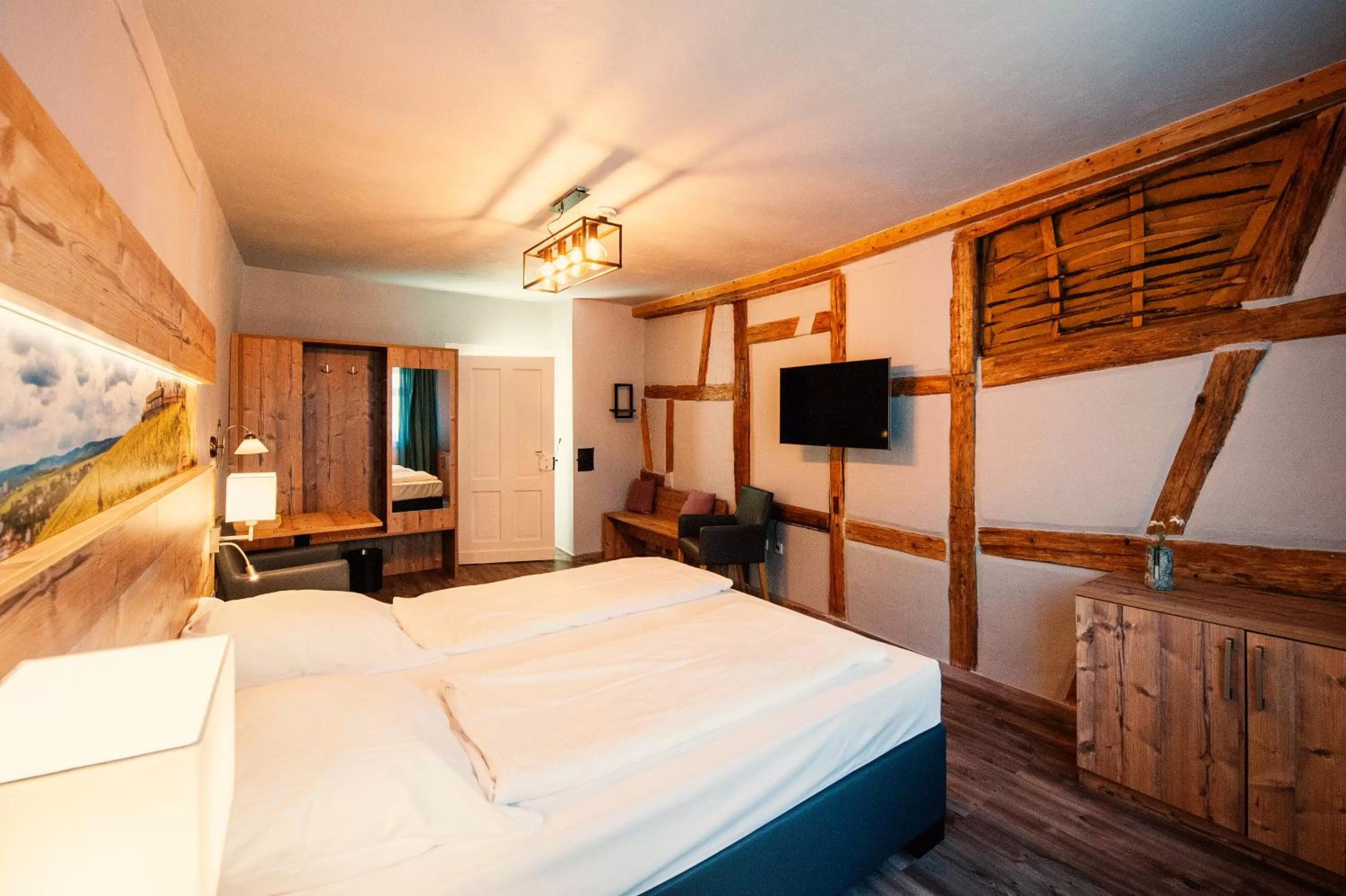 Bed in Hotel Blüchertal