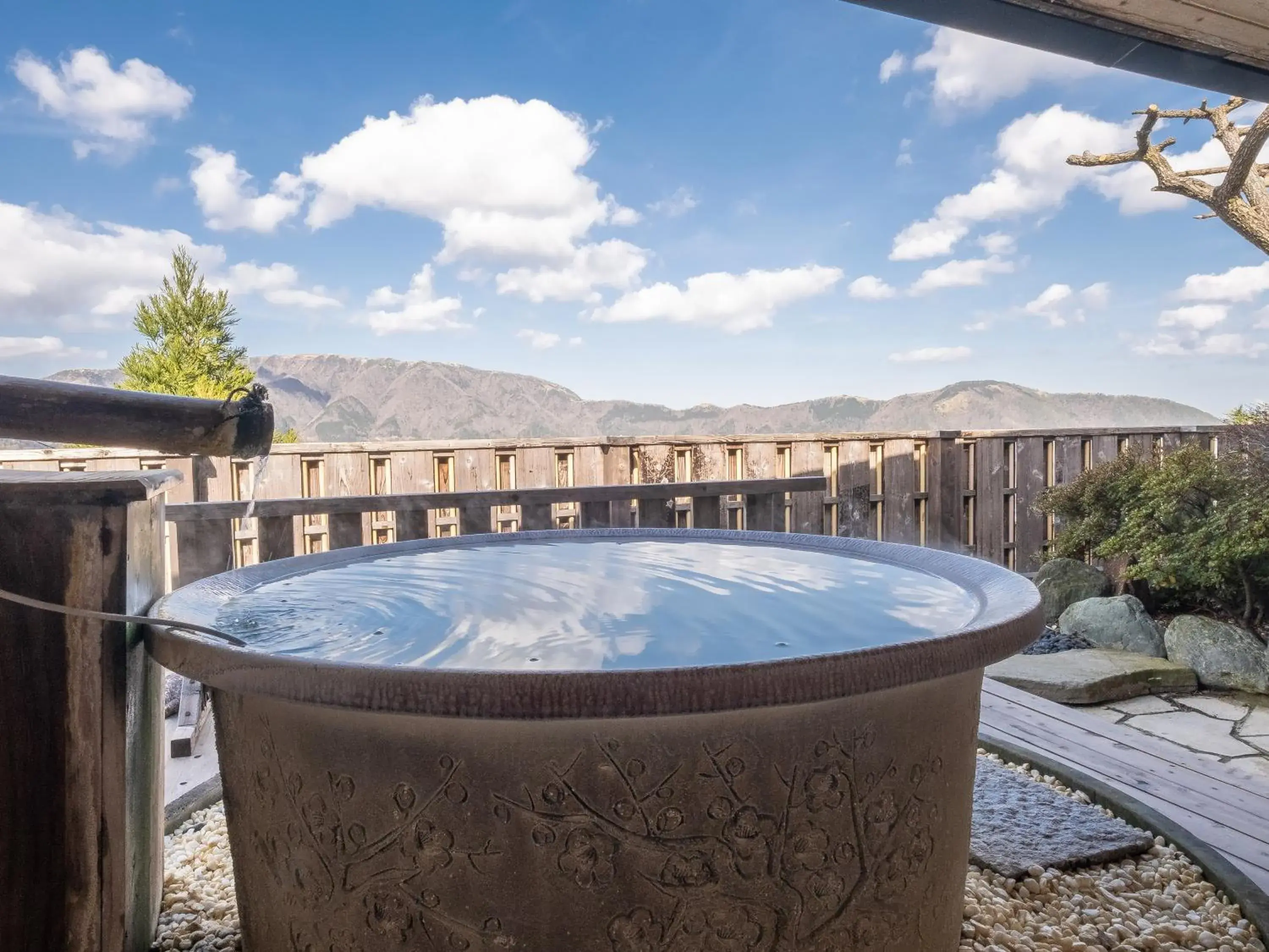 Hot Spring Bath, Swimming Pool in Hakone Shirayunoyado Yamadaya Ryokan