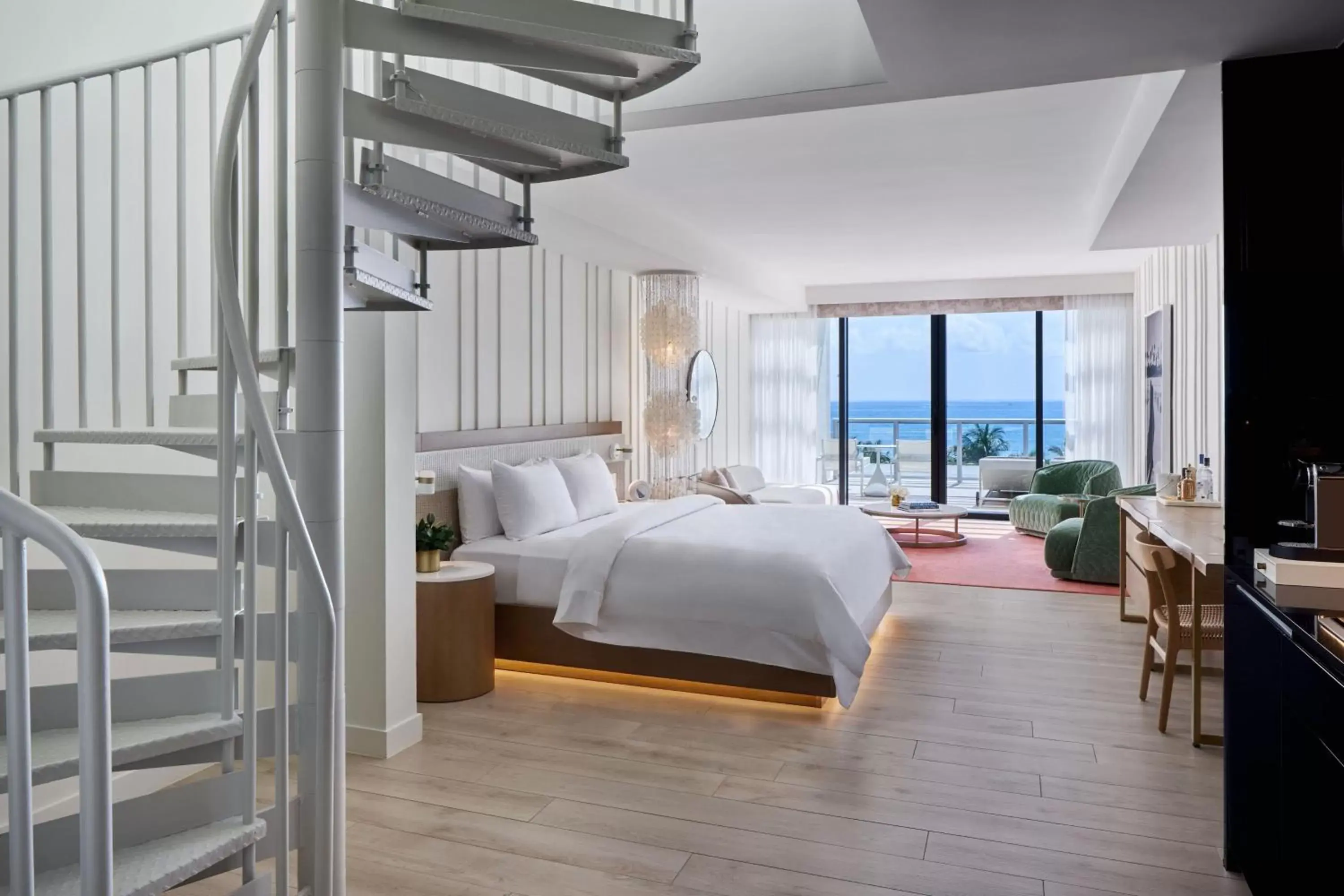 Mega Suite, Bi-level Suite, Oceanfront, Low floor, Balcony in W South Beach