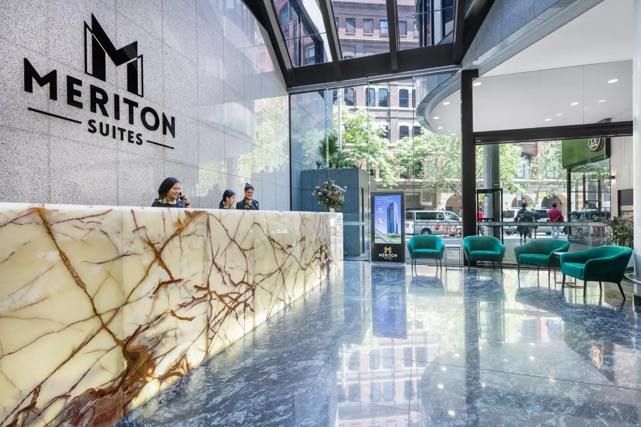 Lobby or reception in Meriton Suites Kent Street, Sydney