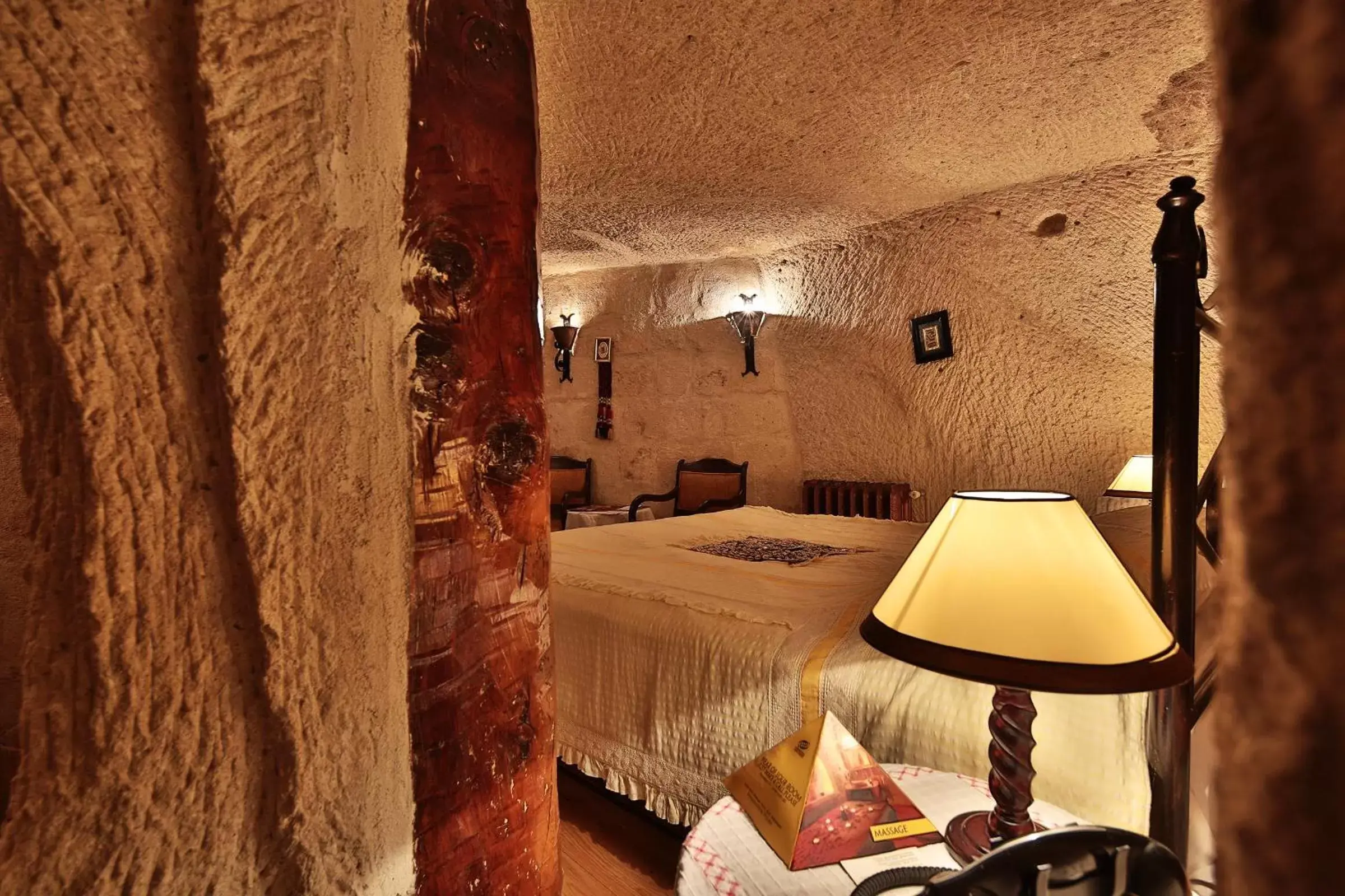 Bed in Cappadocia Cave Suites