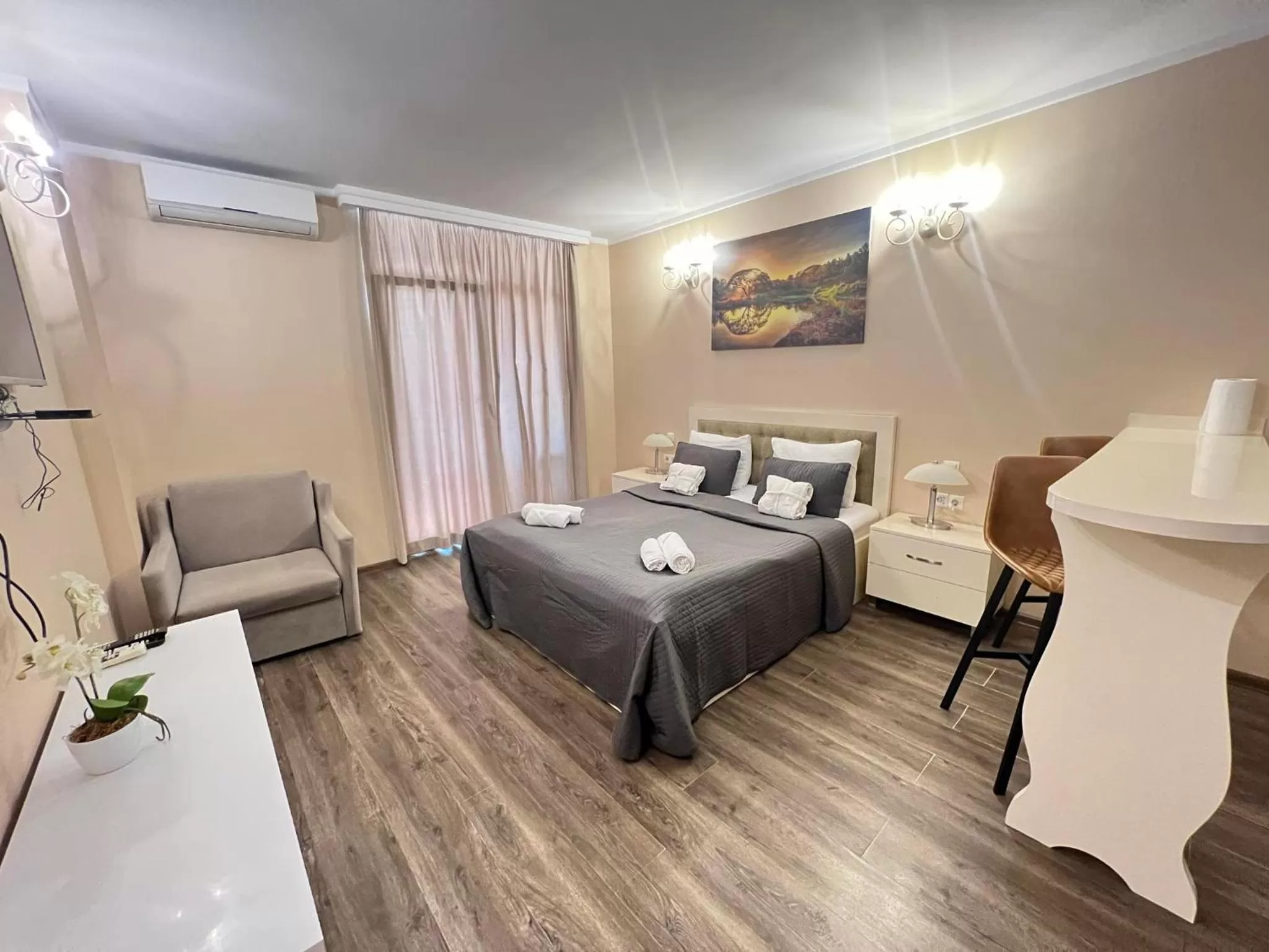 Bed in Holiday Lux Sea Towers Batumi