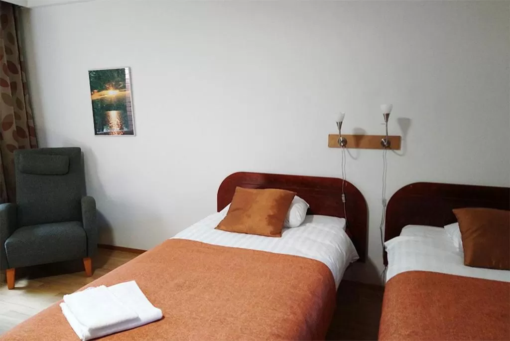 Bed in Finlandia Hotel Isovalkeinen