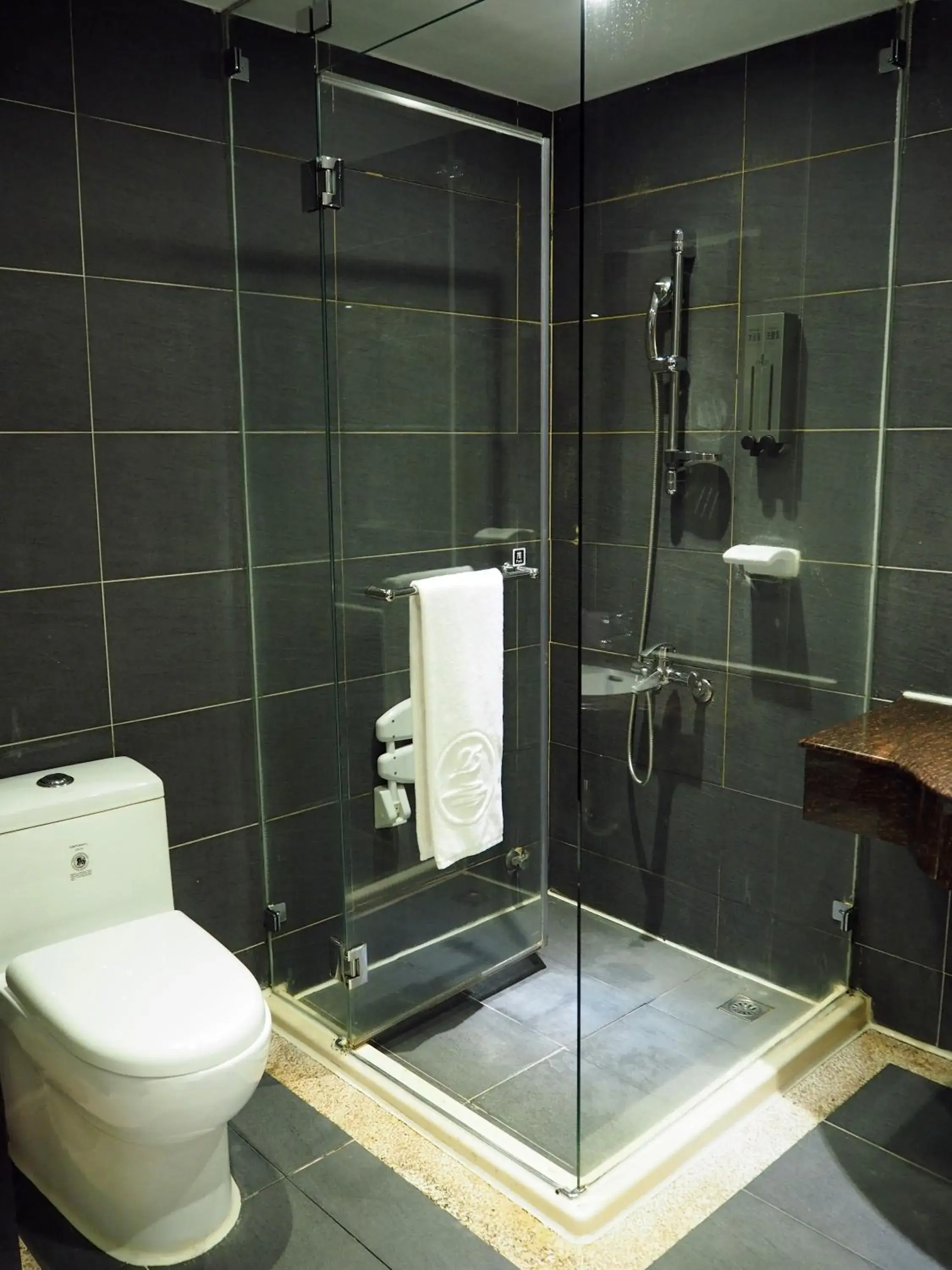 Shower, Bathroom in The Riverside Hotel & Motel