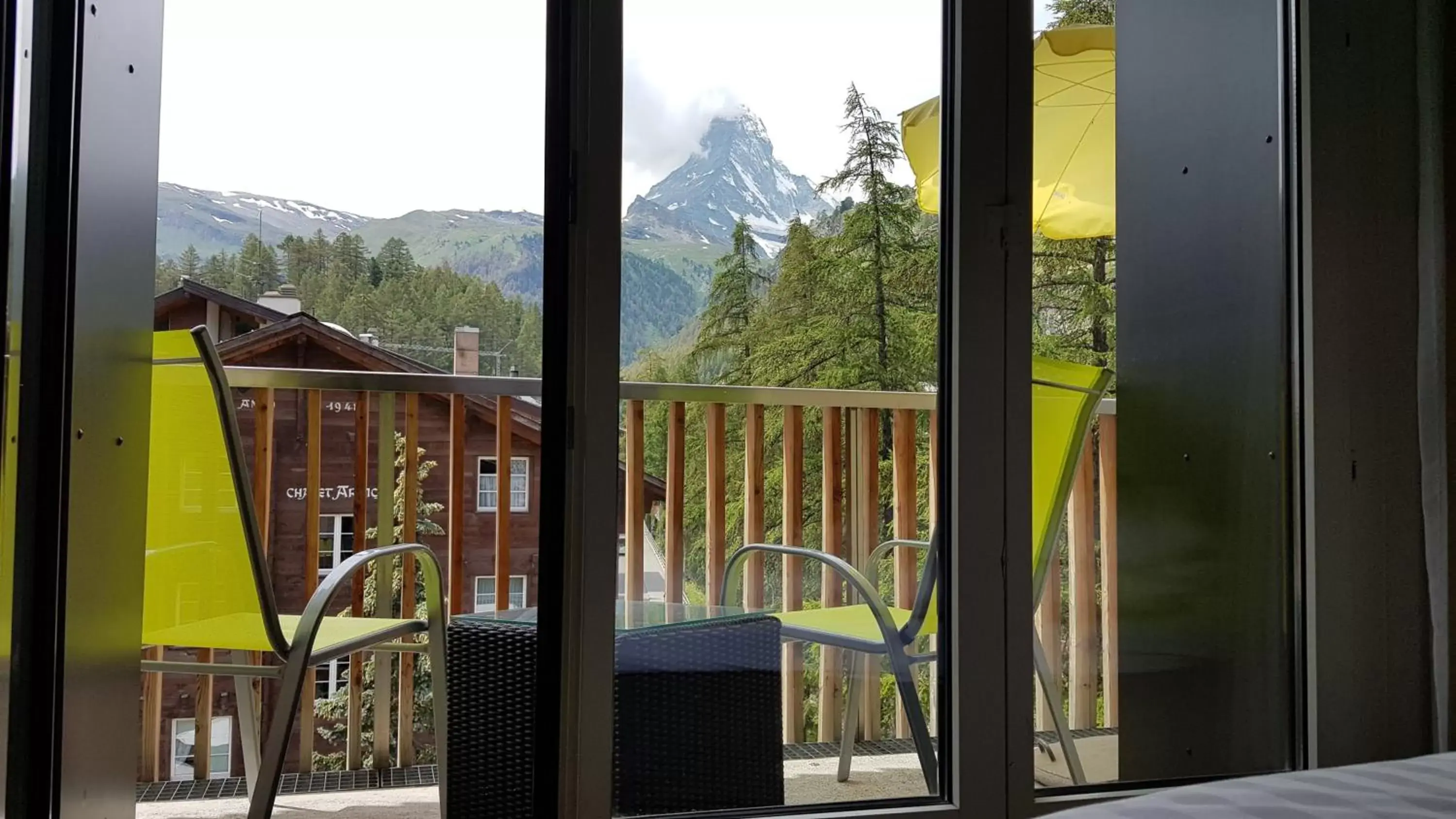 Balcony/Terrace, Mountain View in Hotel Bristol