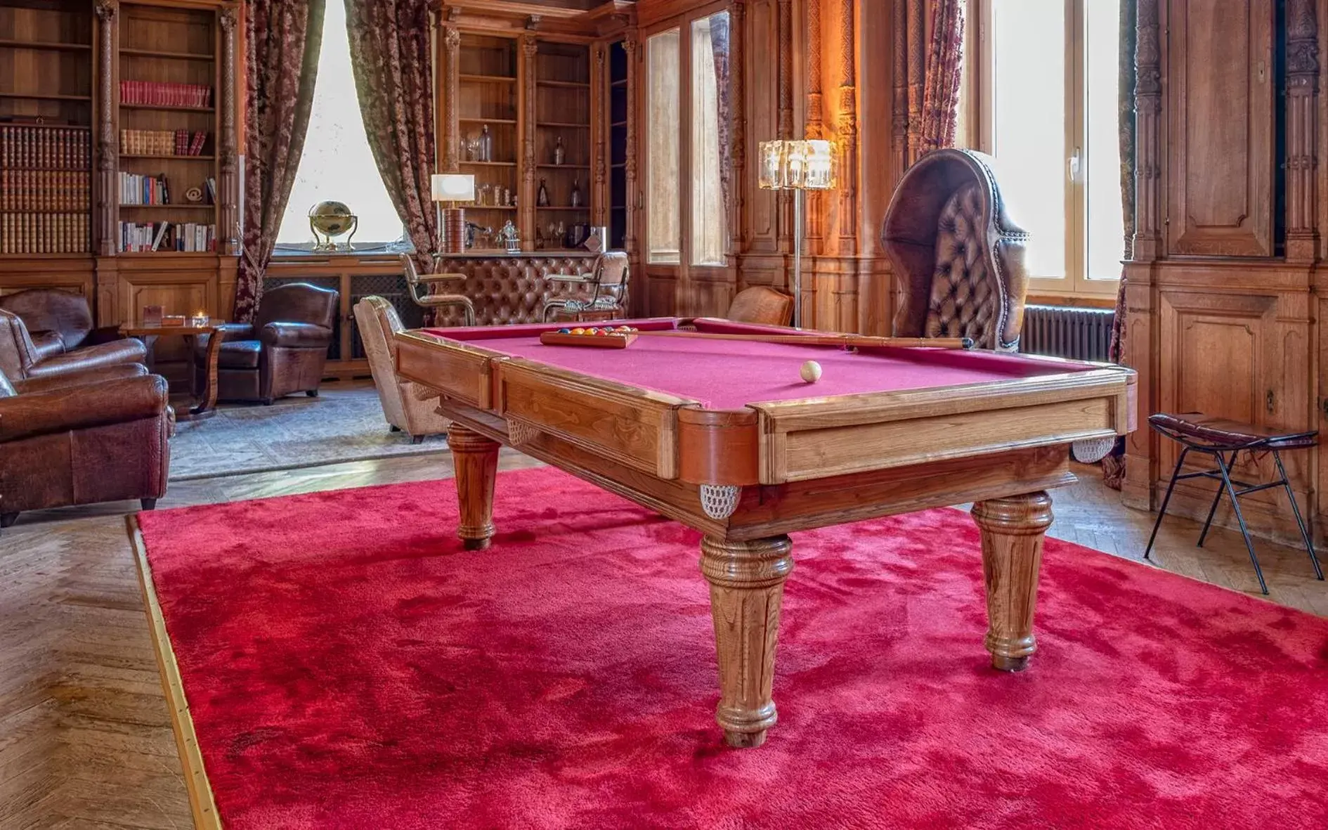 Billiards in Château de Tressé